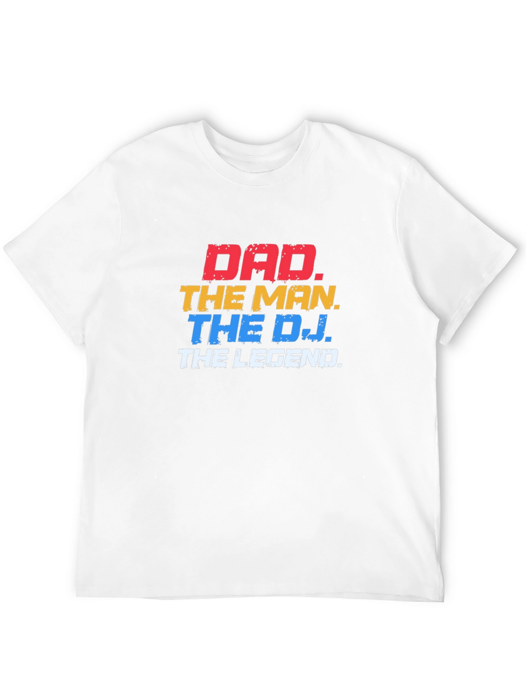 Dad The Man The DJ The Legend Black T-Shirt