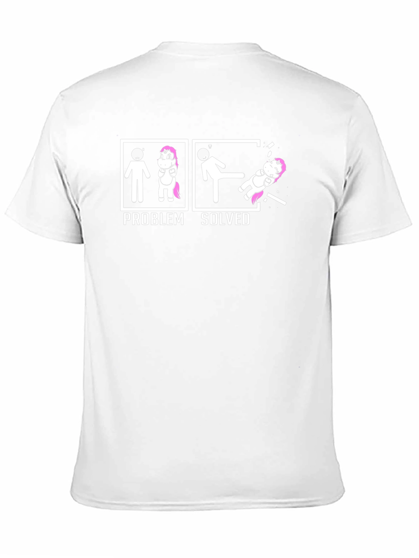 Problem Solved Unicorn Graphic Tee - Black