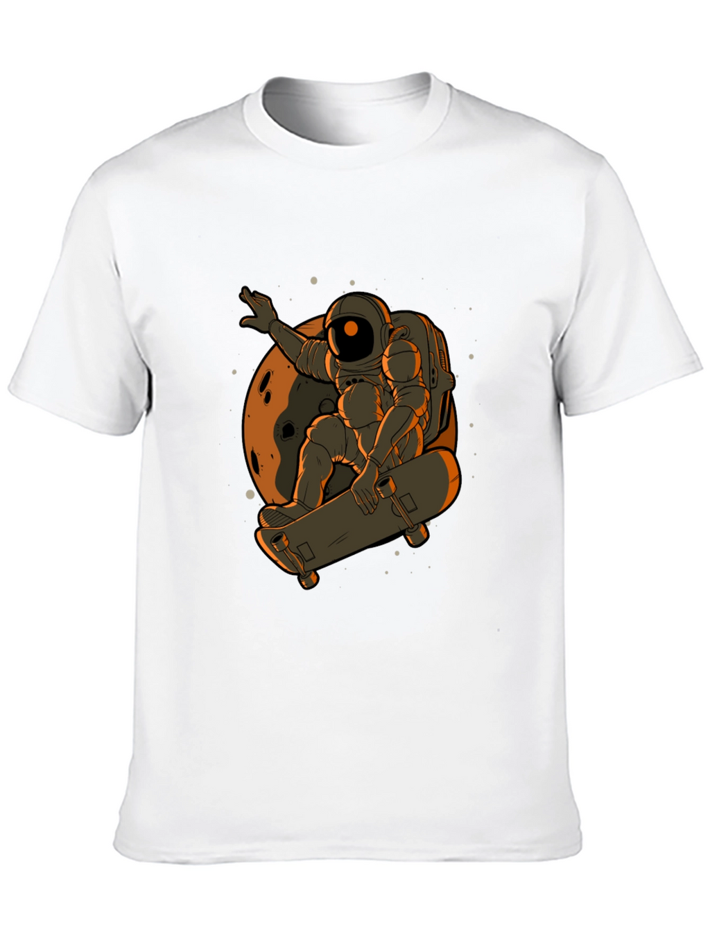 Astronaut Skateboard T-Shirt - Space Adventure Tee