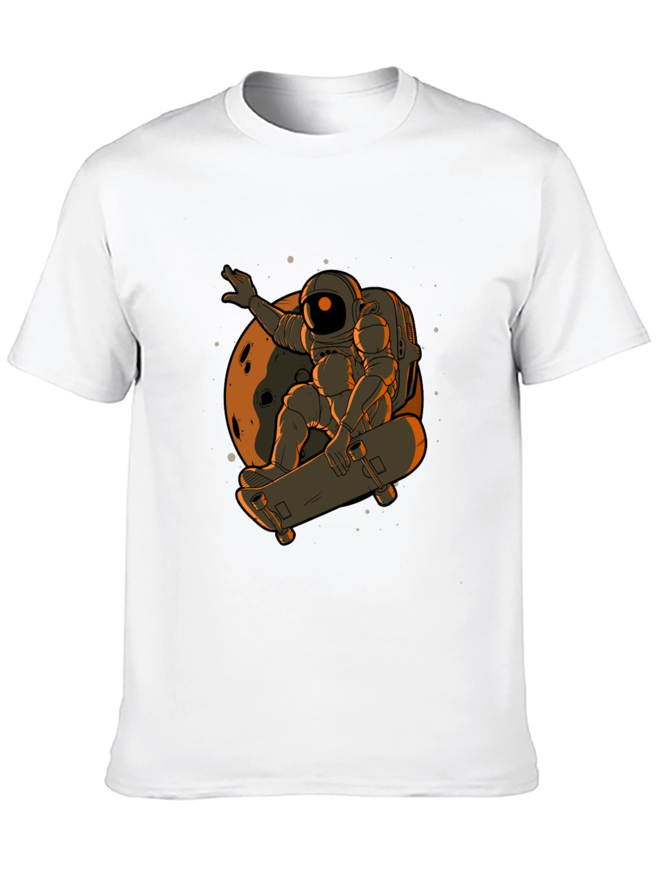 Astronaut Skateboard T-Shirt - Space Adventure Tee