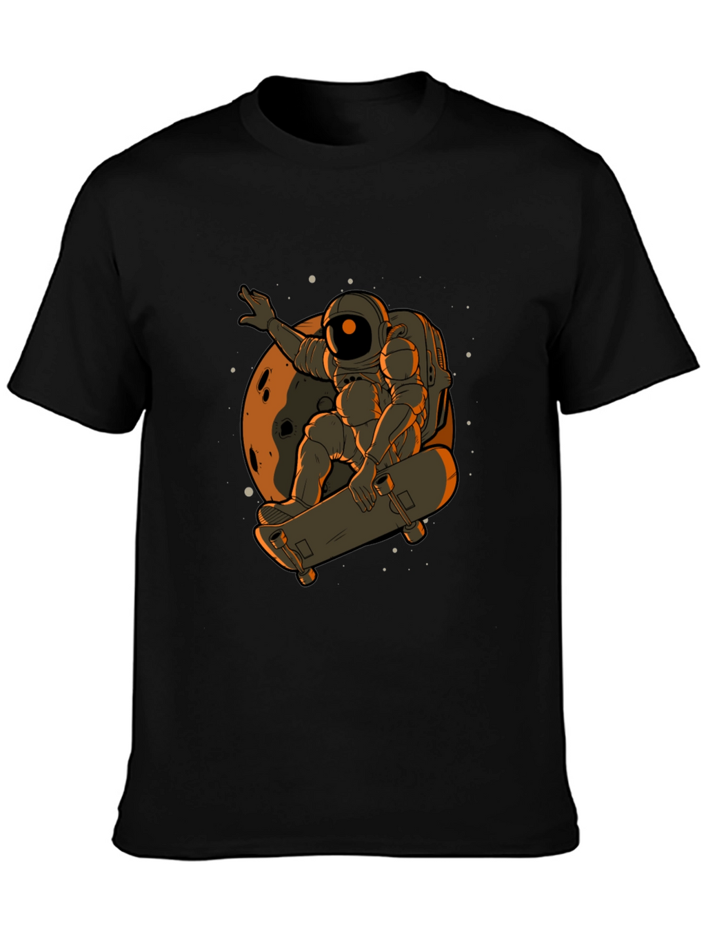 Astronaut Skateboard T-Shirt - Space Adventure Tee