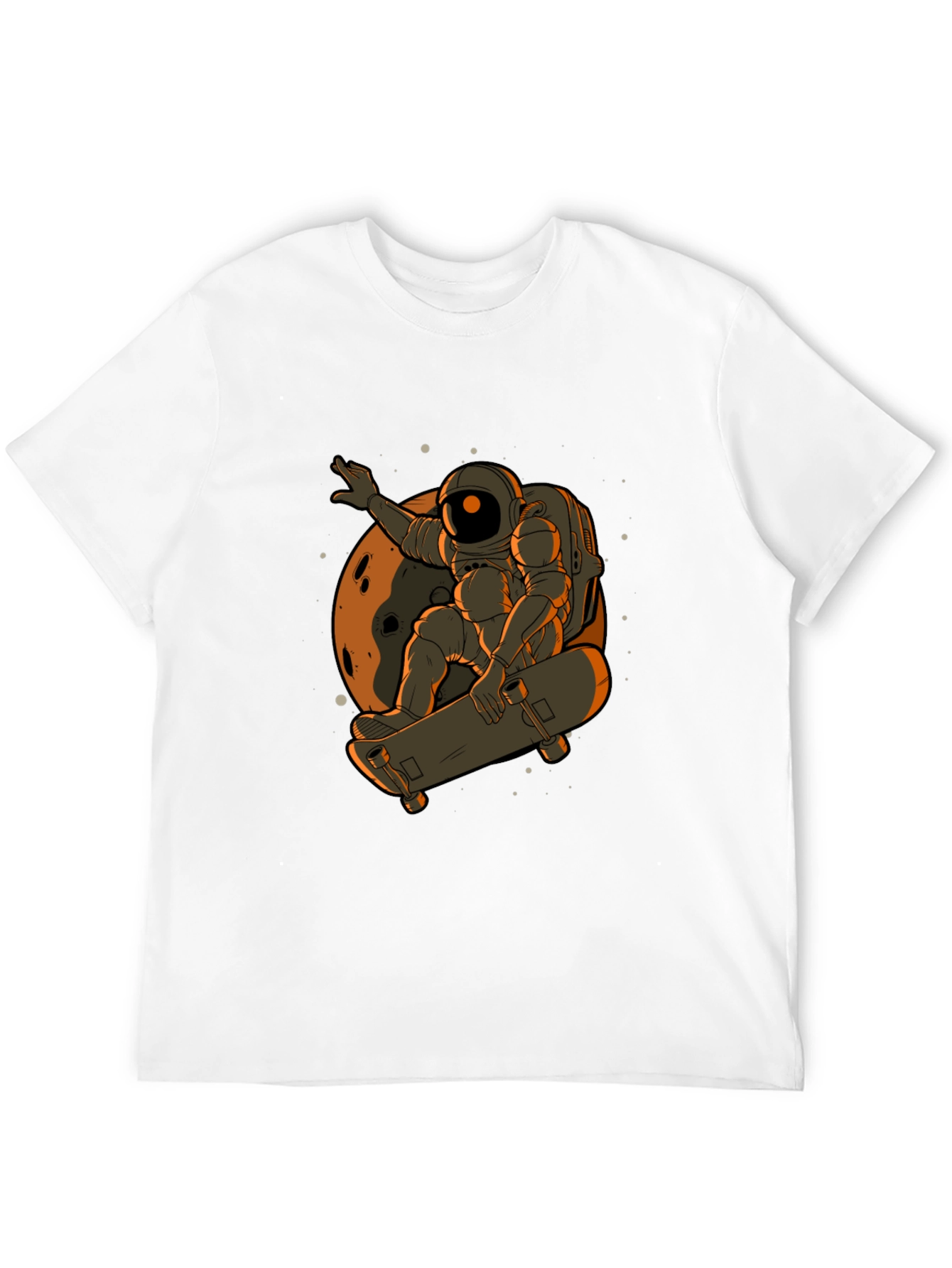 Astronaut Skateboard T-Shirt - Space Adventure Tee