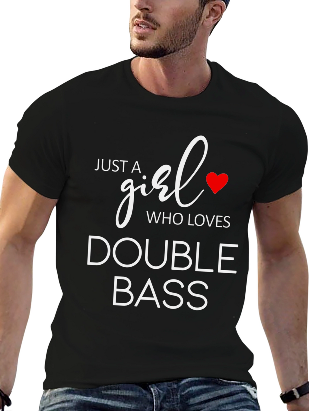 Girl Who Loves Double Bass T-Shirt