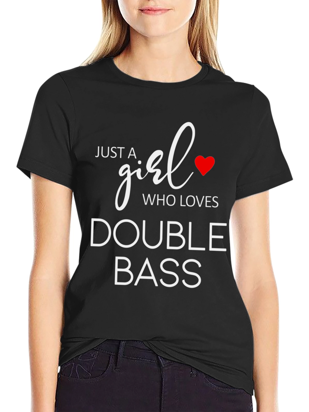 Girl Who Loves Double Bass T-Shirt