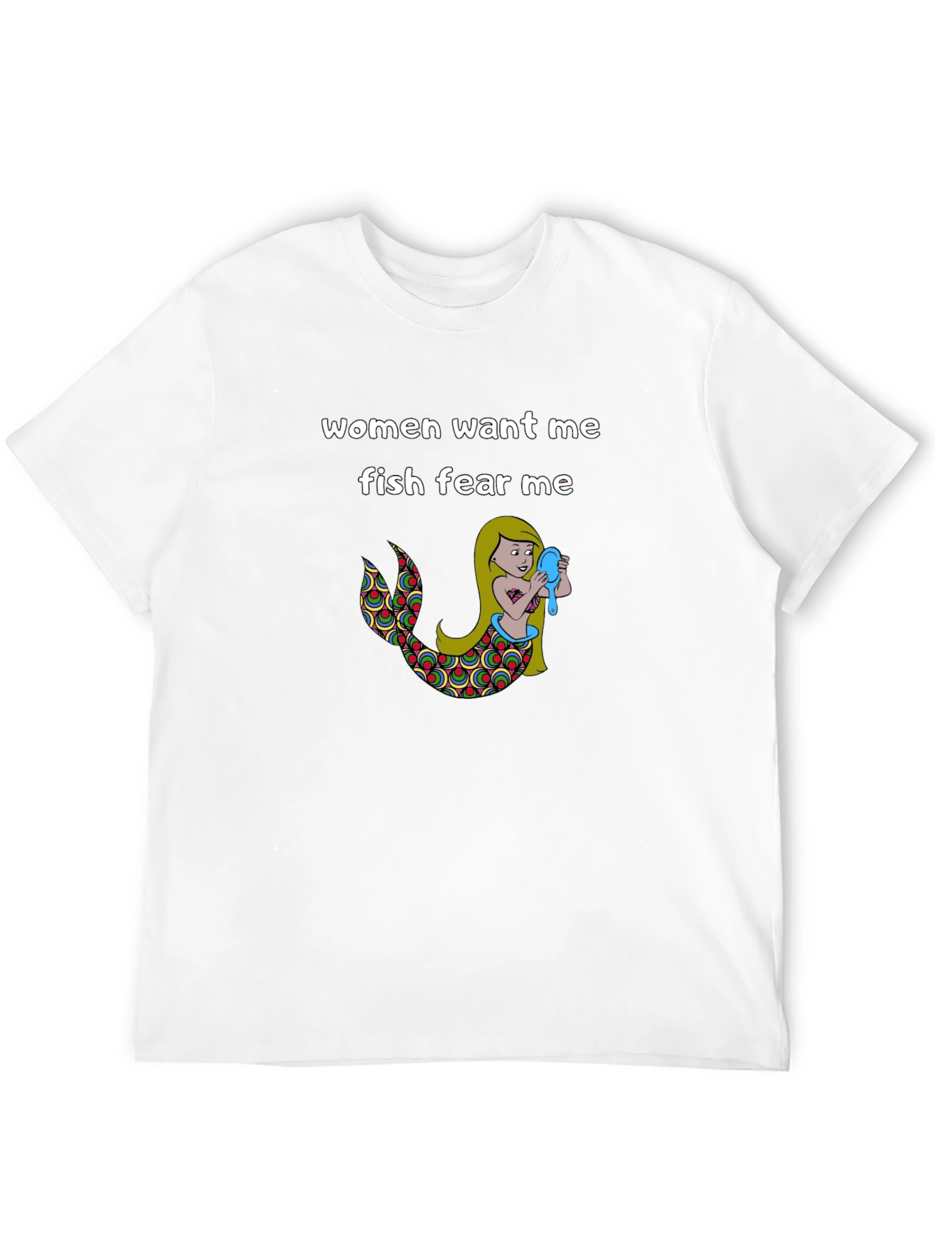 Women Want Me Fish Fear Me Graphic Tee