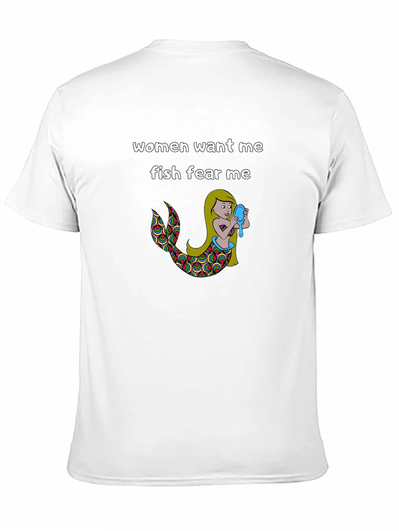 Women Want Me Fish Fear Me Graphic Tee