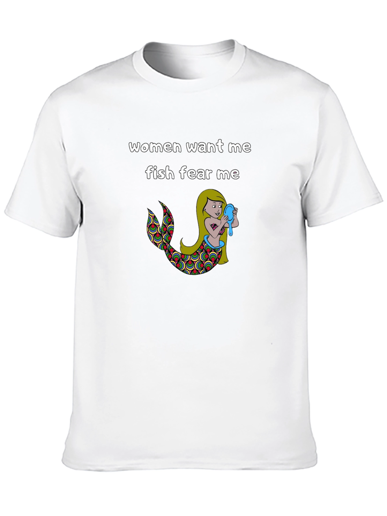 Women Want Me Fish Fear Me Graphic Tee
