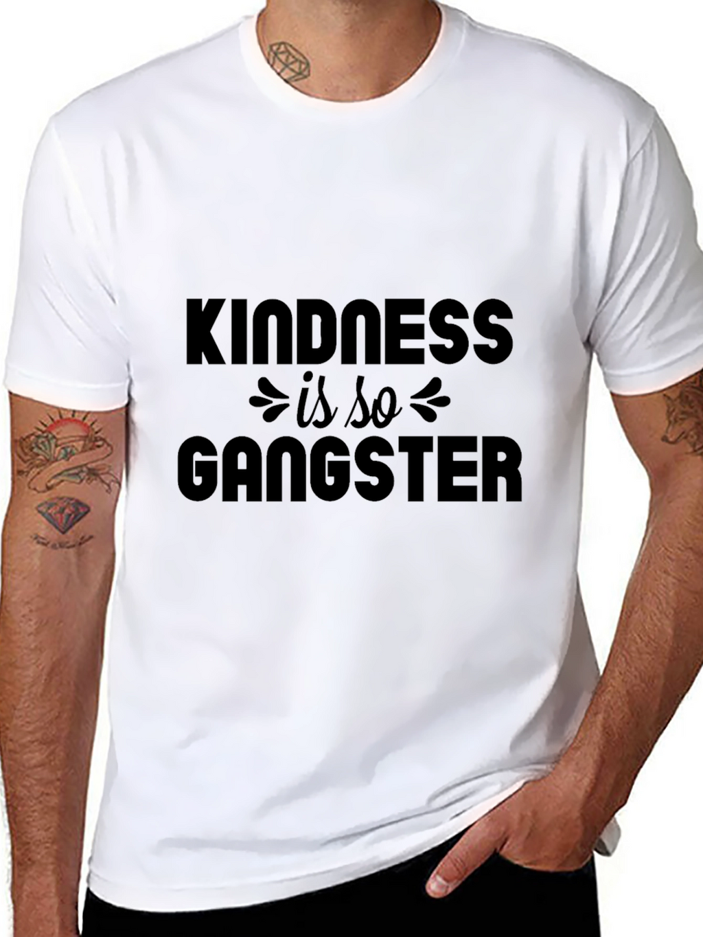Kindness Is So Gangster - Graphic T-Shirt