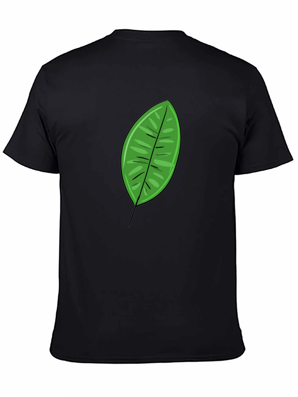 Green Leaf Graphic T-Shirt - Casual Mens Tee