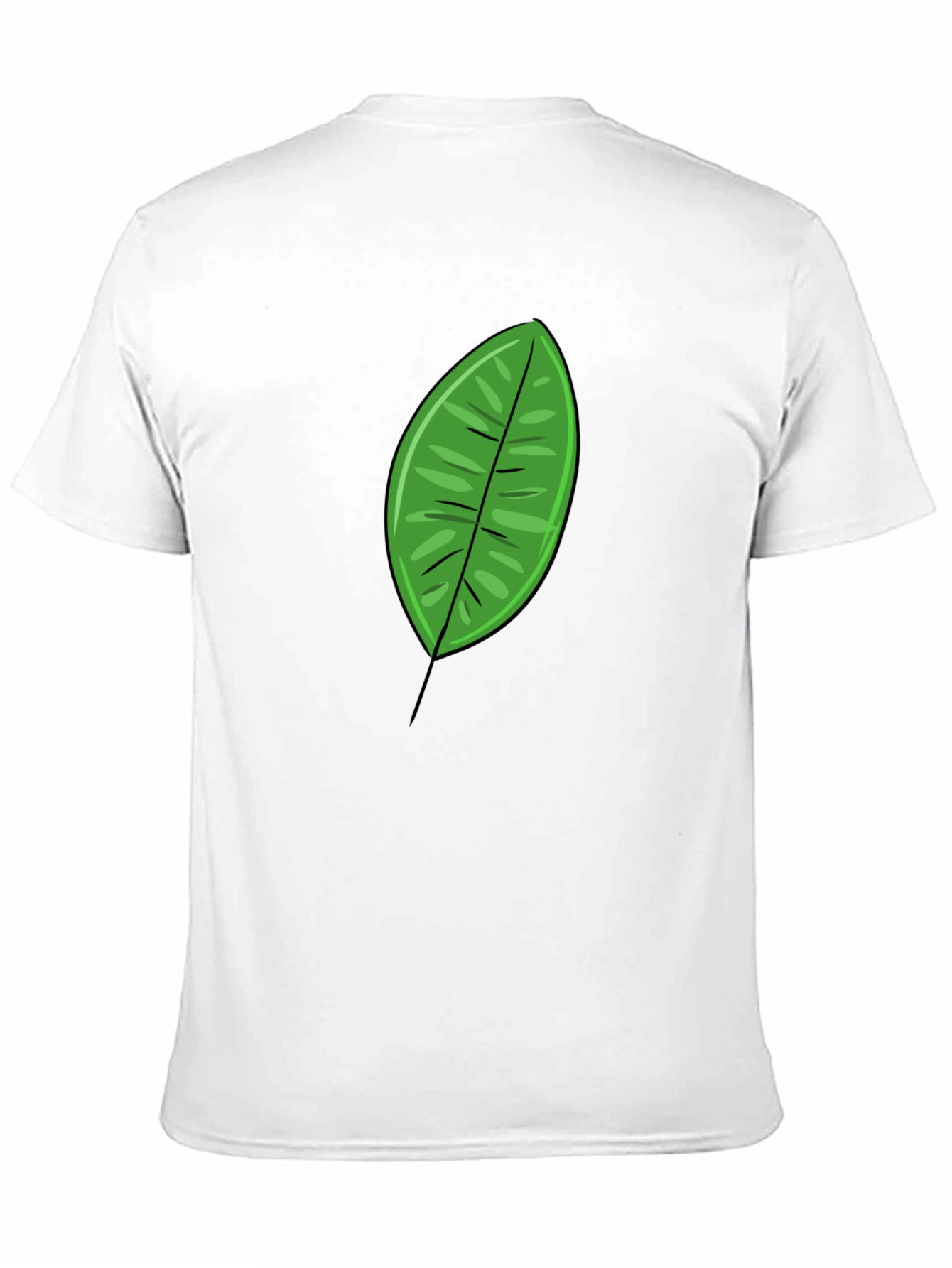 Green Leaf Graphic T-Shirt - Casual Mens Tee