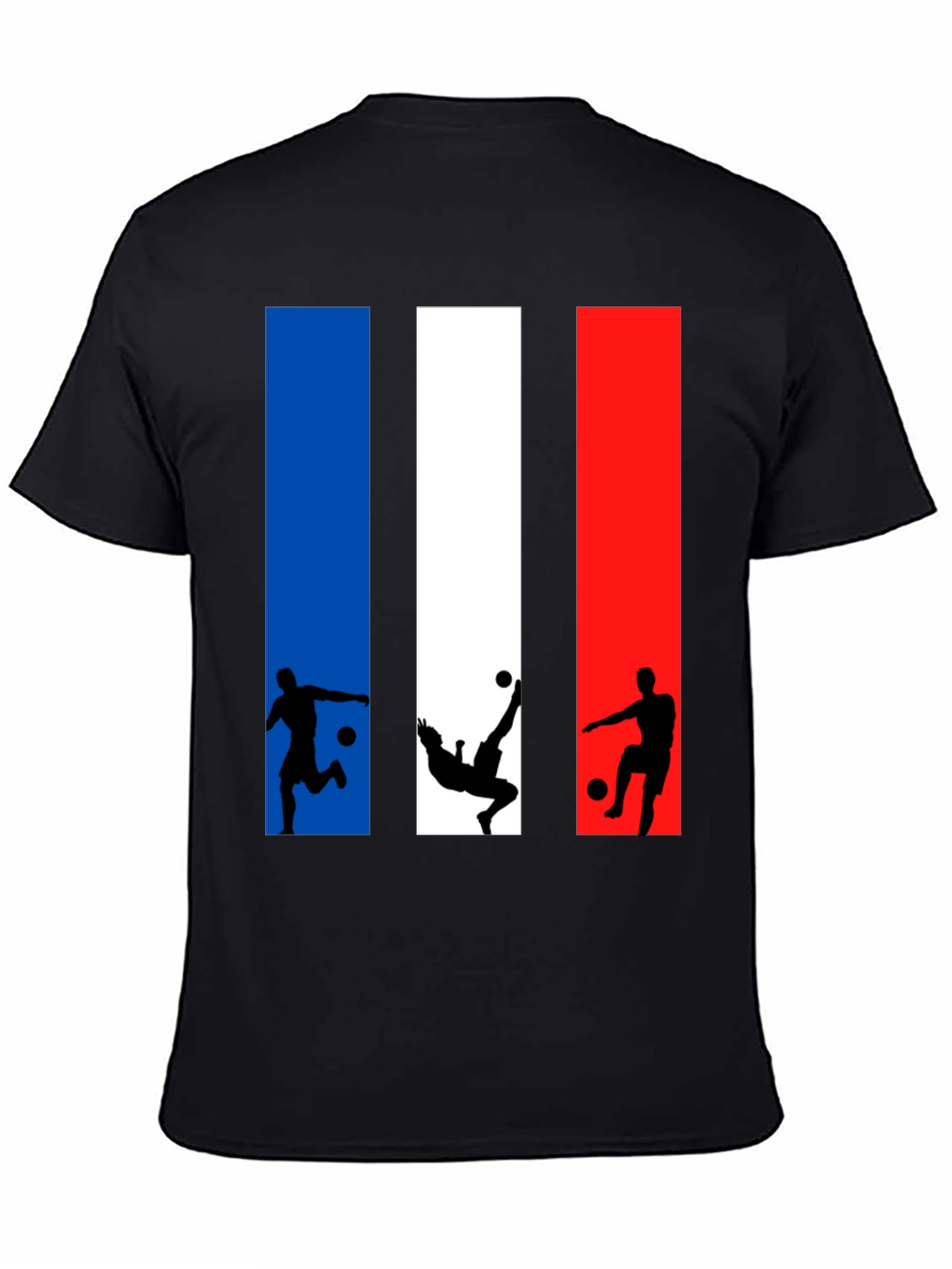 France Soccer T-Shirt Tricolor Football Design