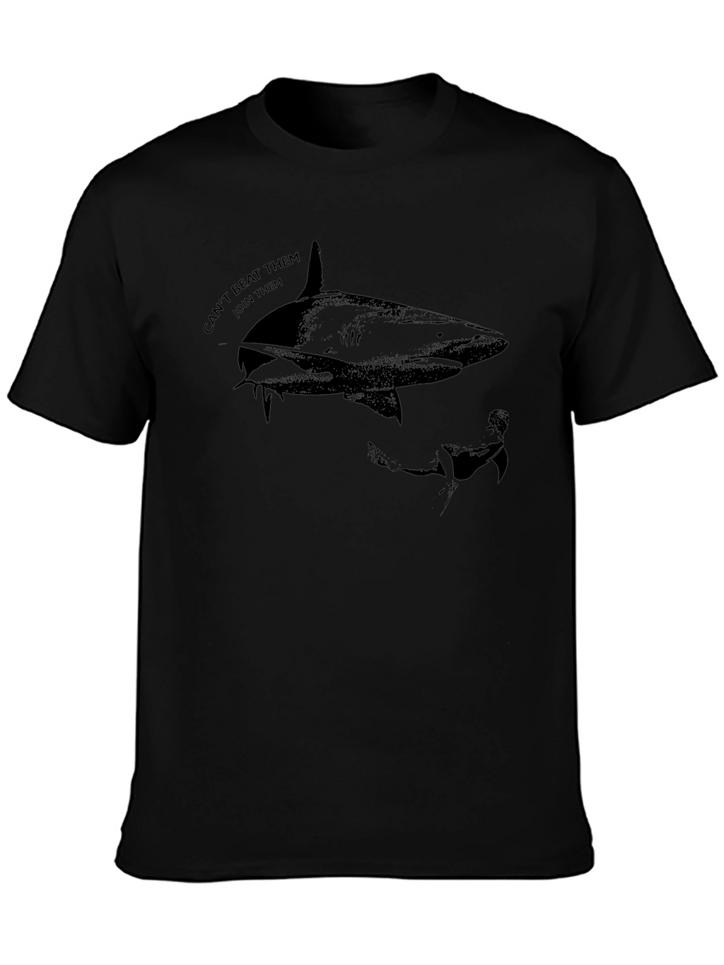 Shark Graphic T-Shirt - Cant Beat Them Join Them