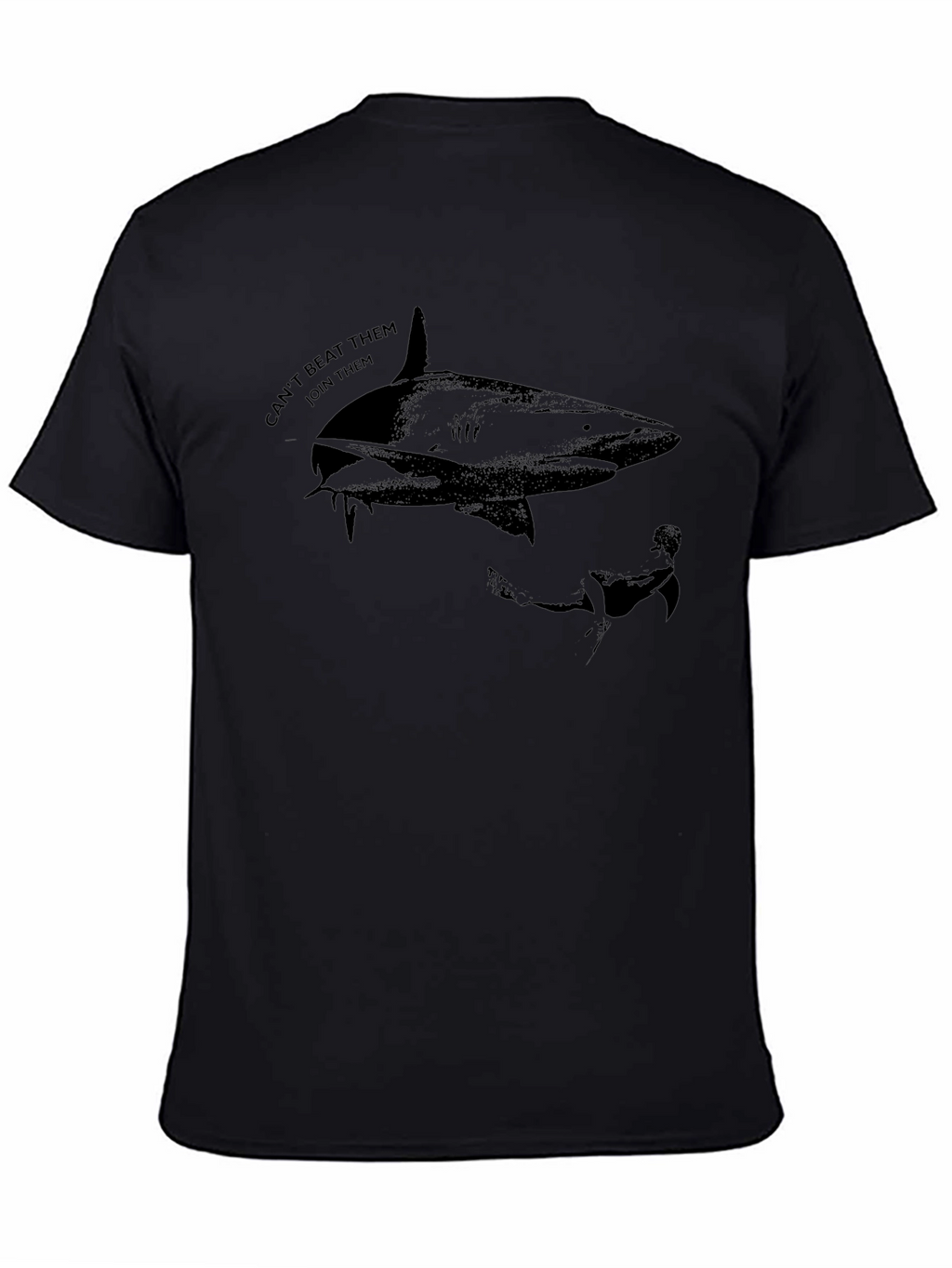 Shark Graphic T-Shirt - Cant Beat Them Join Them