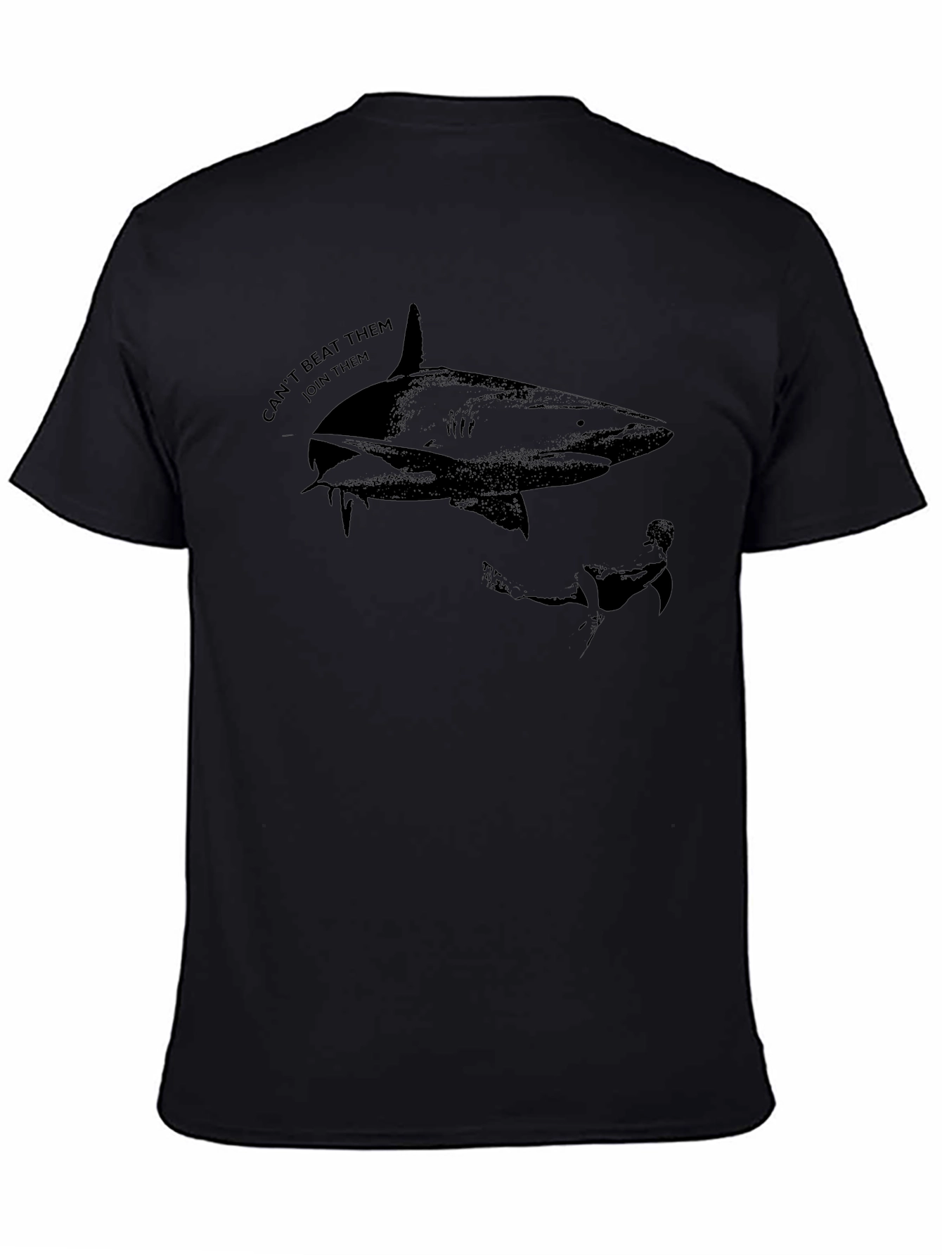 Shark Graphic T-Shirt - Cant Beat Them Join Them