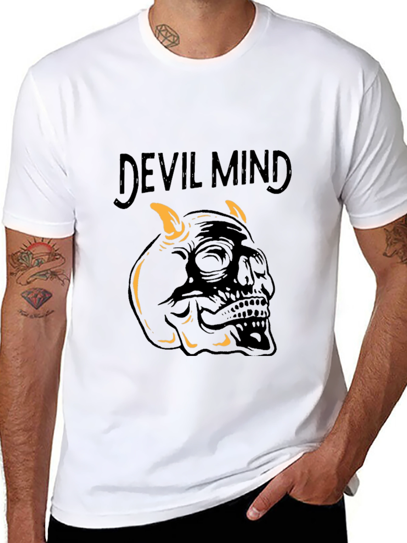 Devil Mind Graphic Tee - Dark Humor T-Shirt