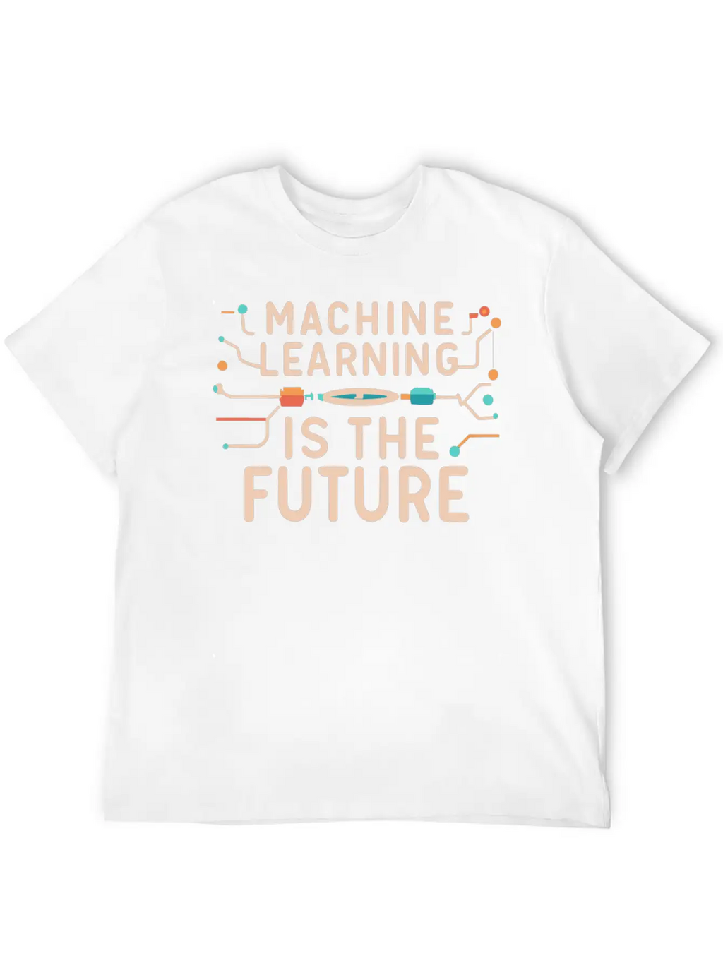 Machine Learning Is The Future Unisex Short Sleeve Soft Cotton T-Shirt – Casual Everyday Wear