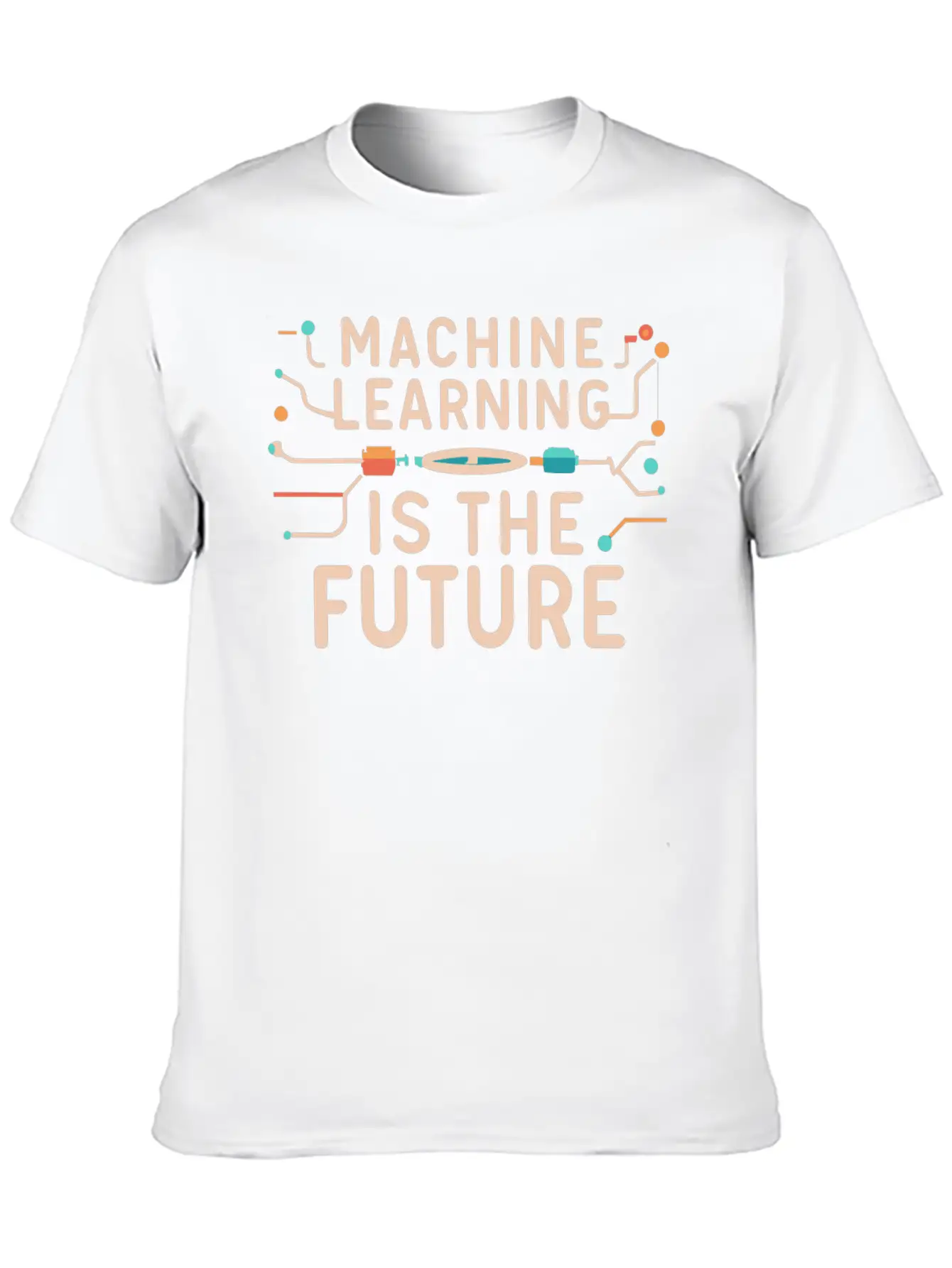 Machine Learning Is The Future Unisex Short Sleeve Soft Cotton T-Shirt – Casual Everyday Wear