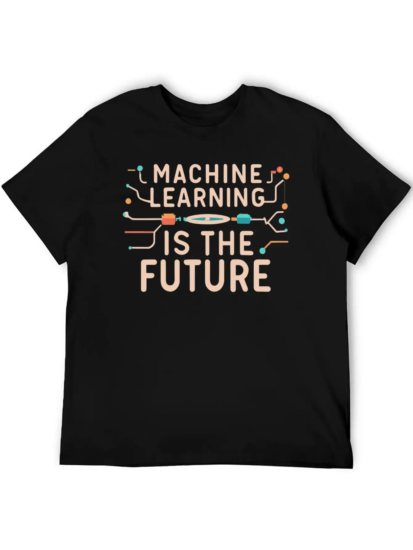 Machine Learning Is The Future Unisex Short Sleeve Soft Cotton T-Shirt – Casual Everyday Wear