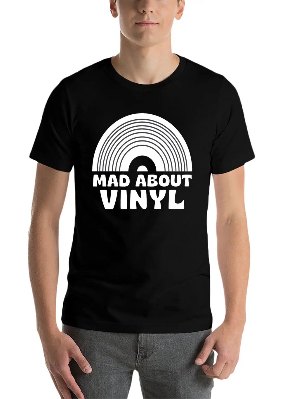Mad About Vinyl Unisex Casual T-Shirt – Clean Design For Daily Comfort