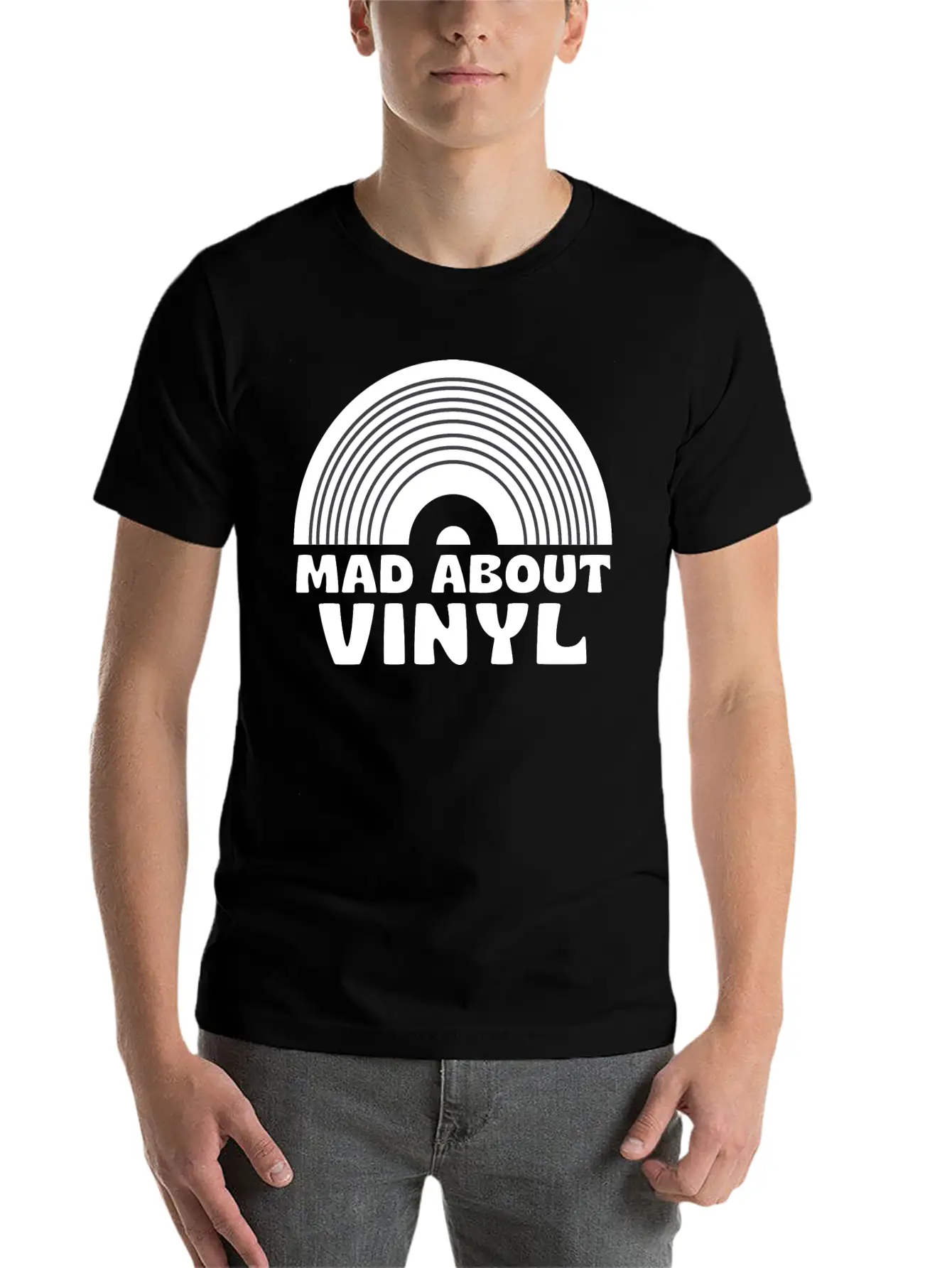 Mad About Vinyl Unisex Casual T-Shirt – Clean Design For Daily Comfort