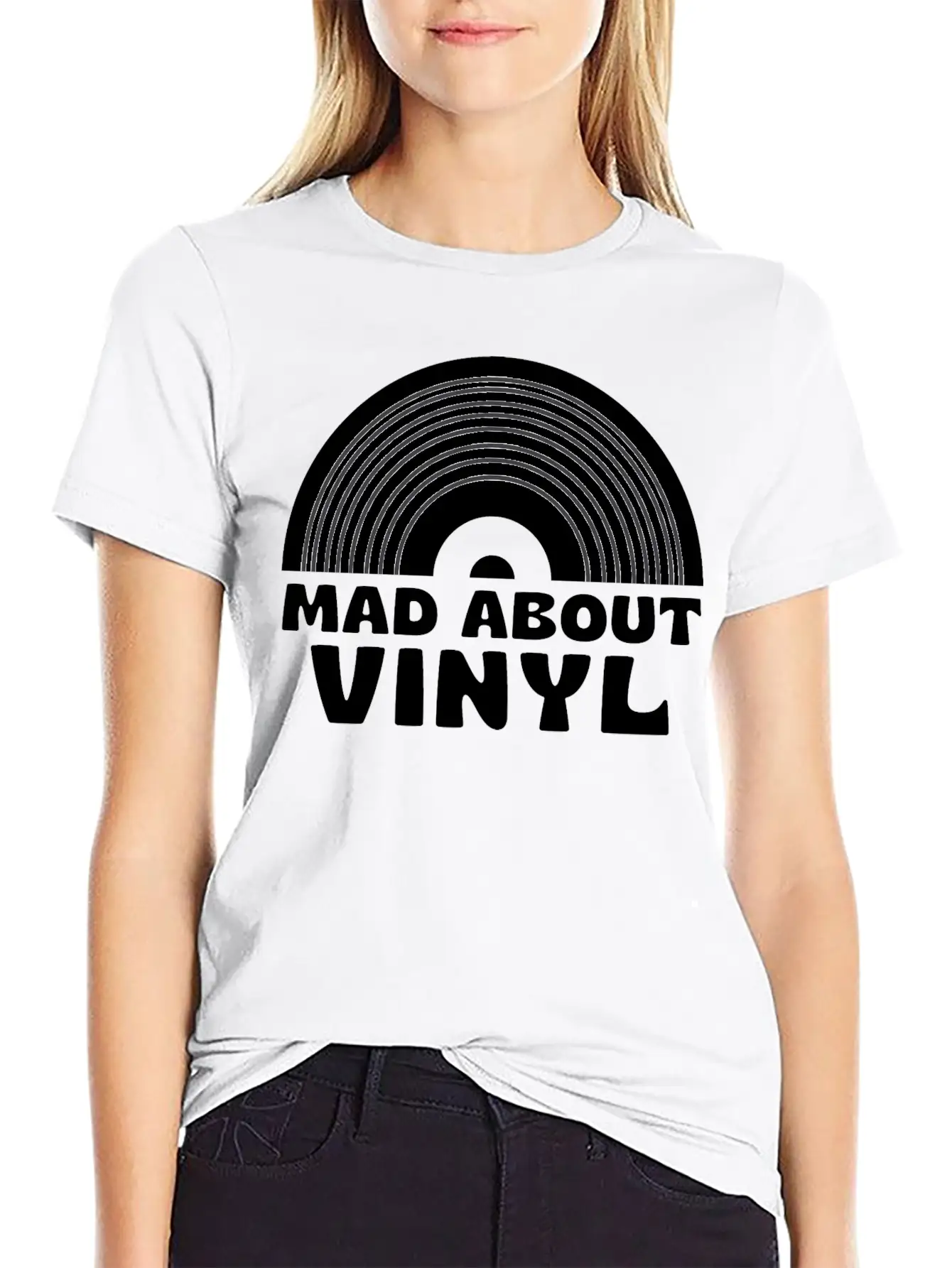 Mad About Vinyl Unisex Casual T-Shirt – Clean Design For Daily Comfort