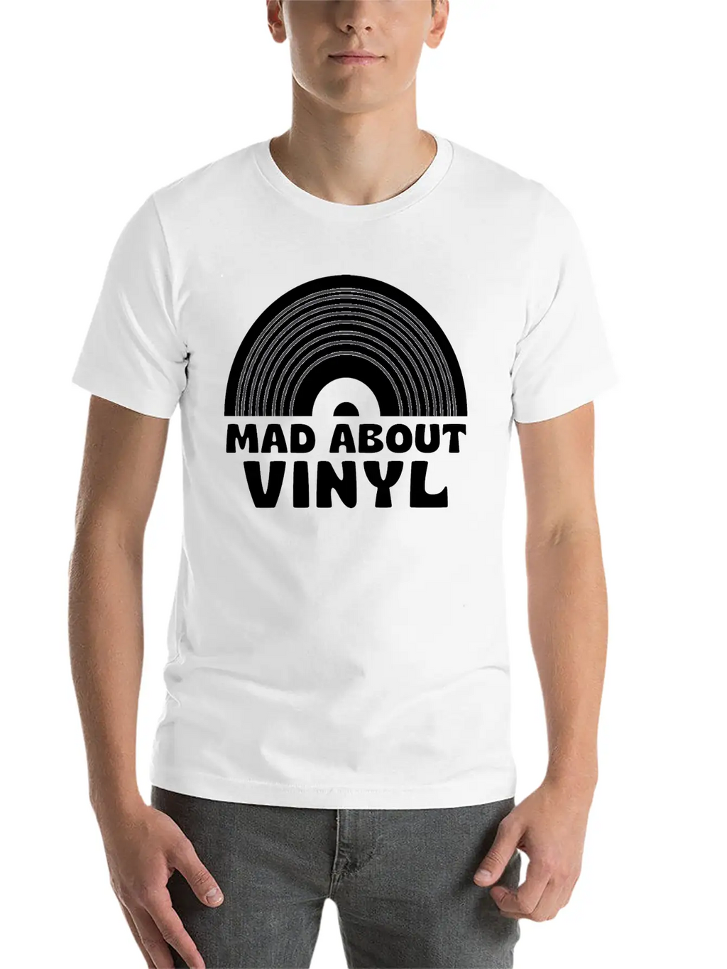 Mad About Vinyl Unisex Casual T-Shirt – Clean Design For Daily Comfort