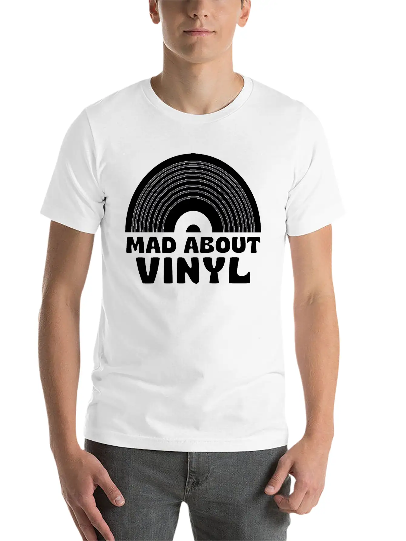 Mad About Vinyl Unisex Casual T-Shirt – Clean Design For Daily Comfort