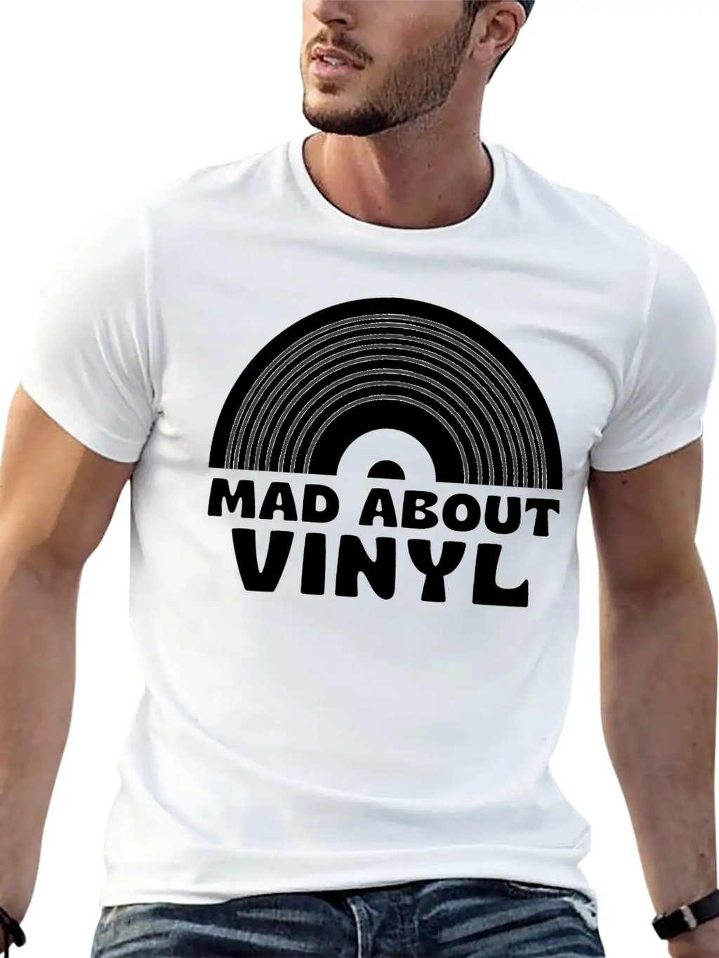 Mad About Vinyl Unisex Casual T-Shirt – Clean Design For Daily Comfort