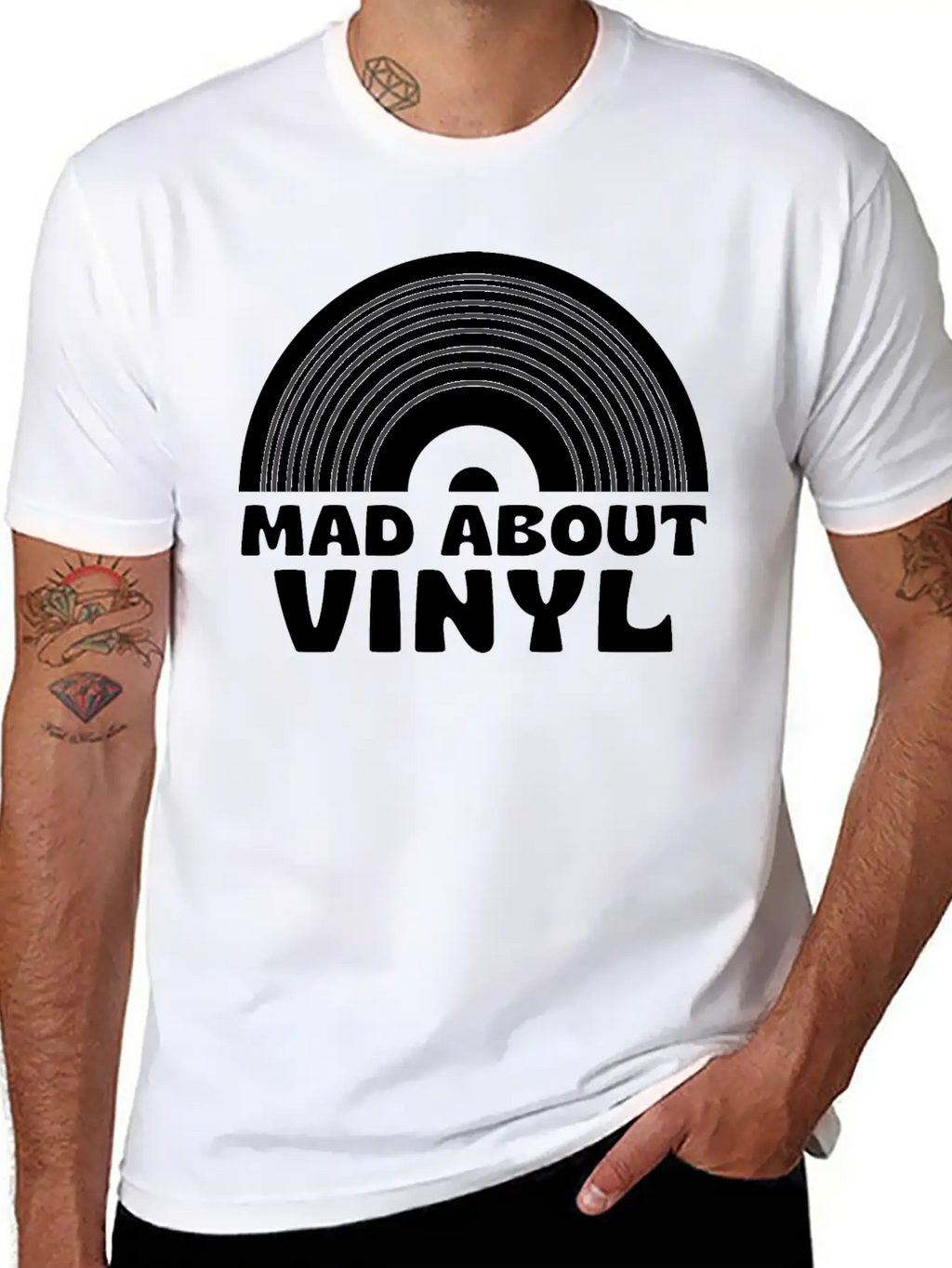 Mad About Vinyl Unisex Casual T-Shirt – Clean Design For Daily Comfort