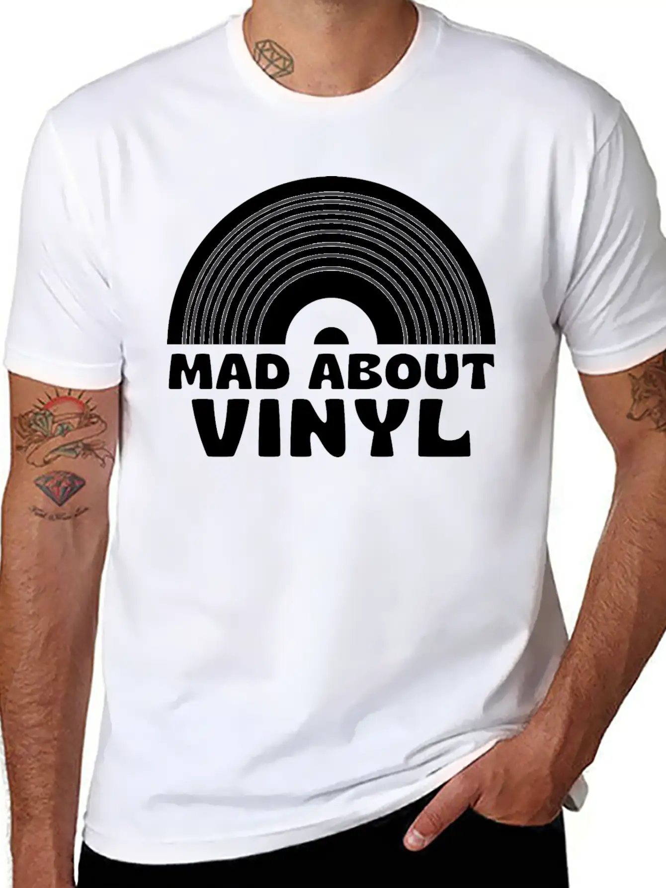 Mad About Vinyl Unisex Casual T-Shirt – Clean Design For Daily Comfort