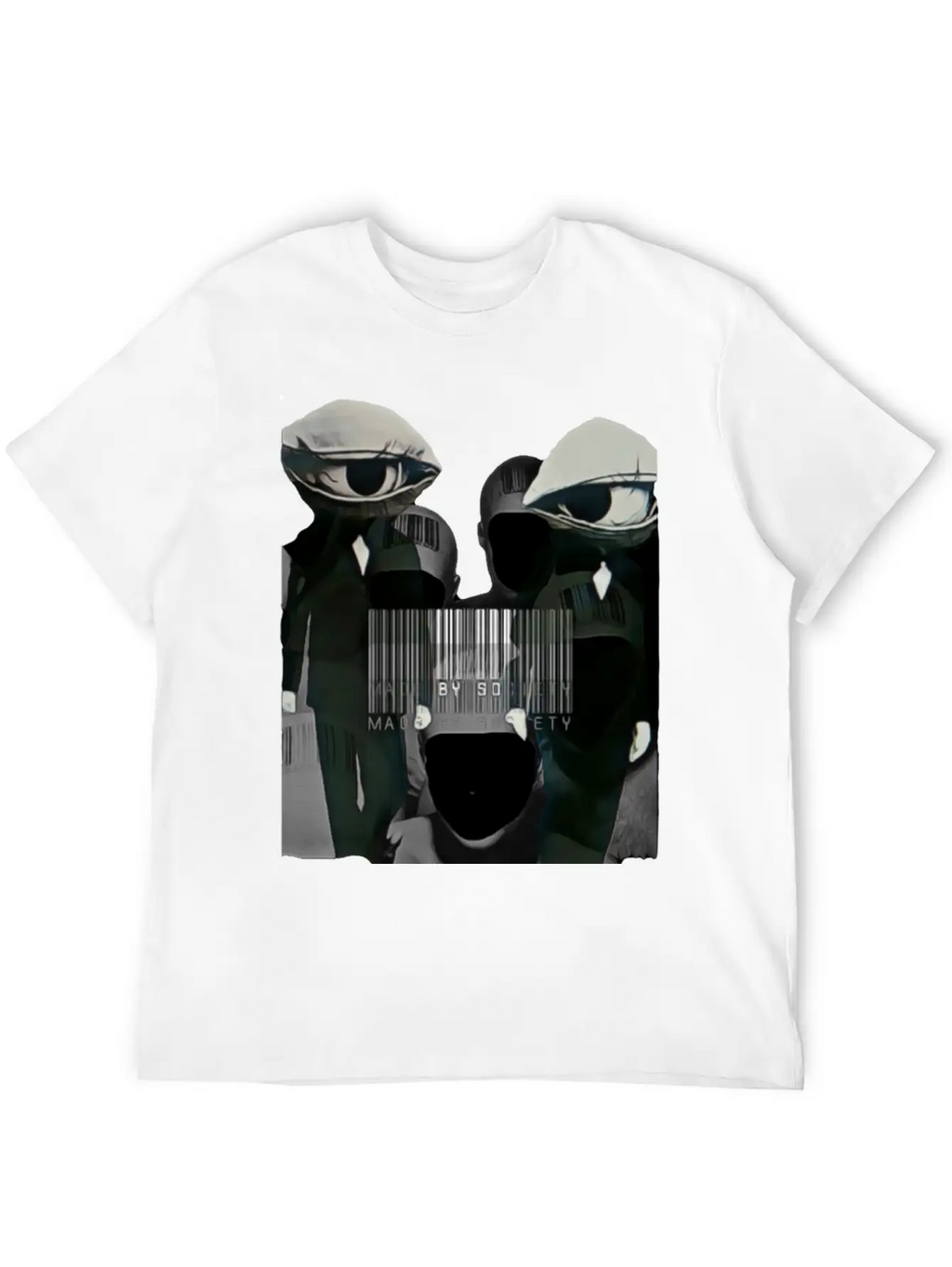Made By Society Eye Ball Men In Black Unisex Casual T-Shirt – Clean Design For Daily Comfort