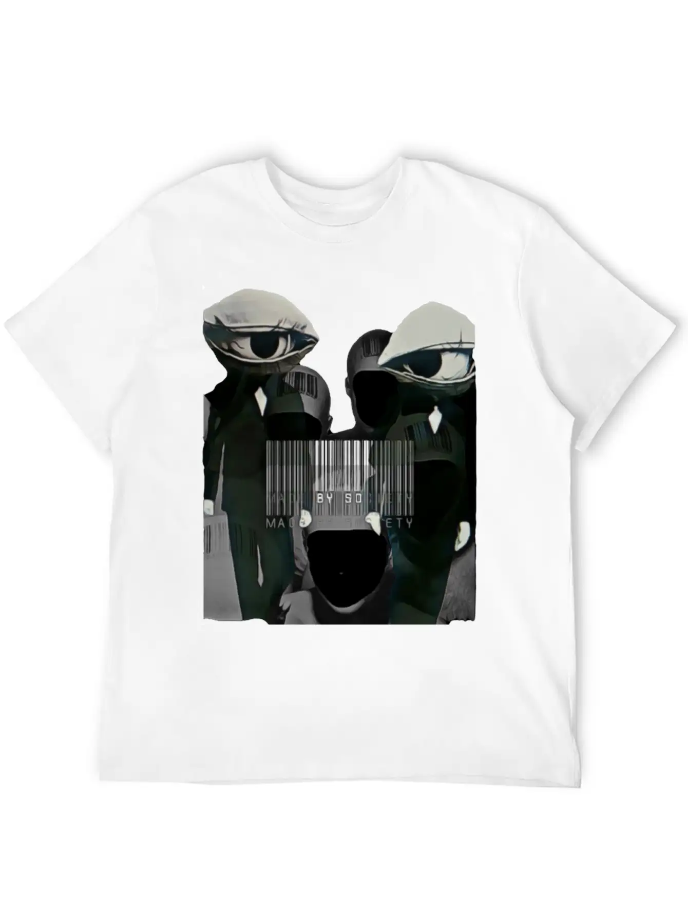Made By Society Eye Ball Men In Black Unisex Casual T-Shirt – Clean Design For Daily Comfort