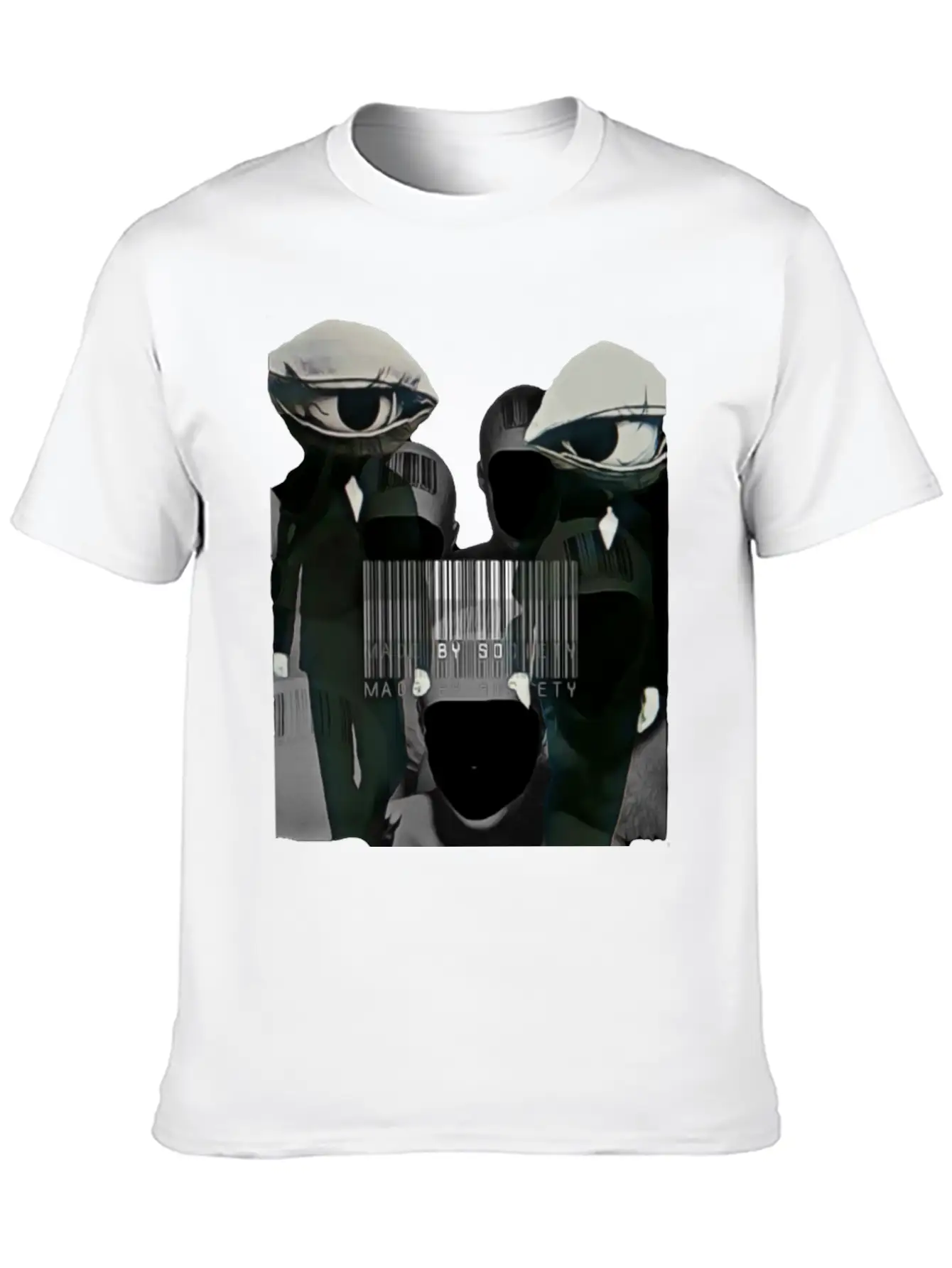 Made By Society Eye Ball Men In Black Unisex Casual T-Shirt – Clean Design For Daily Comfort
