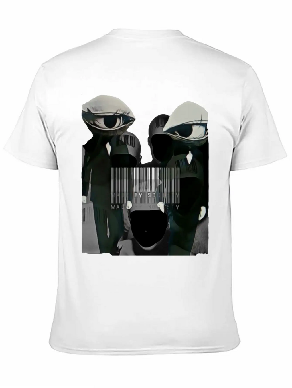 Made By Society Eye Ball Men In Black Unisex Casual T-Shirt – Clean Design For Daily Comfort