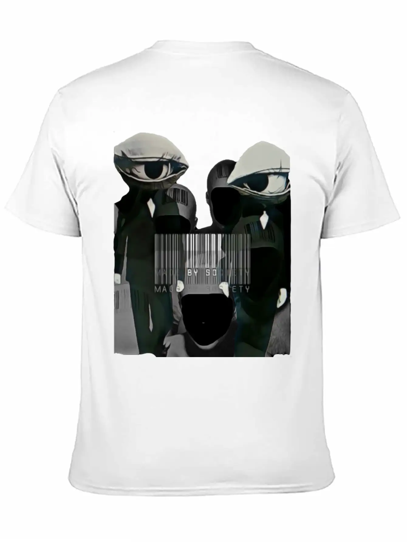 Made By Society Eye Ball Men In Black Unisex Casual T-Shirt – Clean Design For Daily Comfort