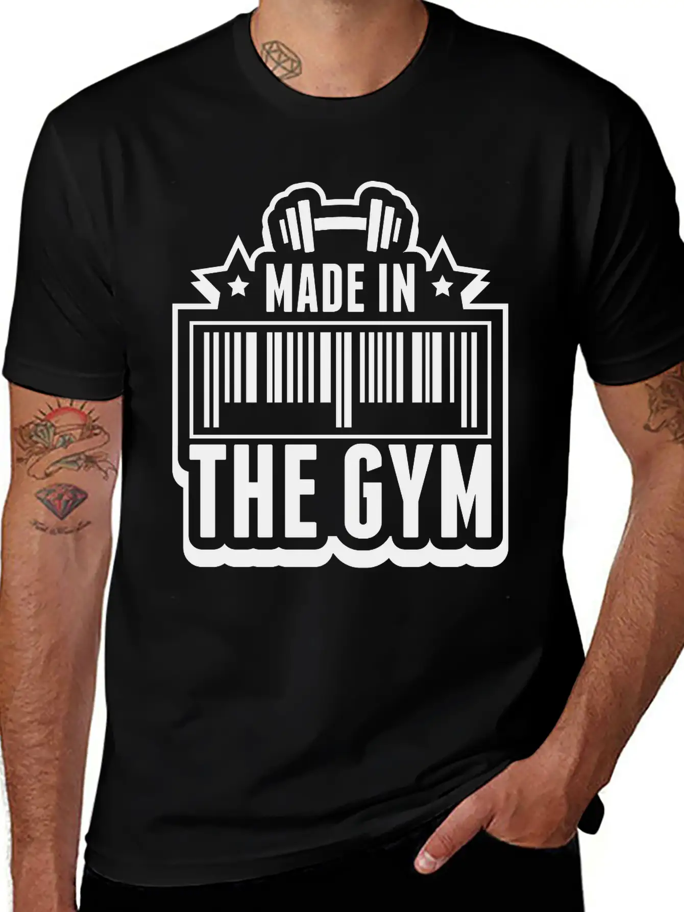 Made_in_the_gym_va1 Unisex Casual T-Shirt – Clean Design For Daily Comfort