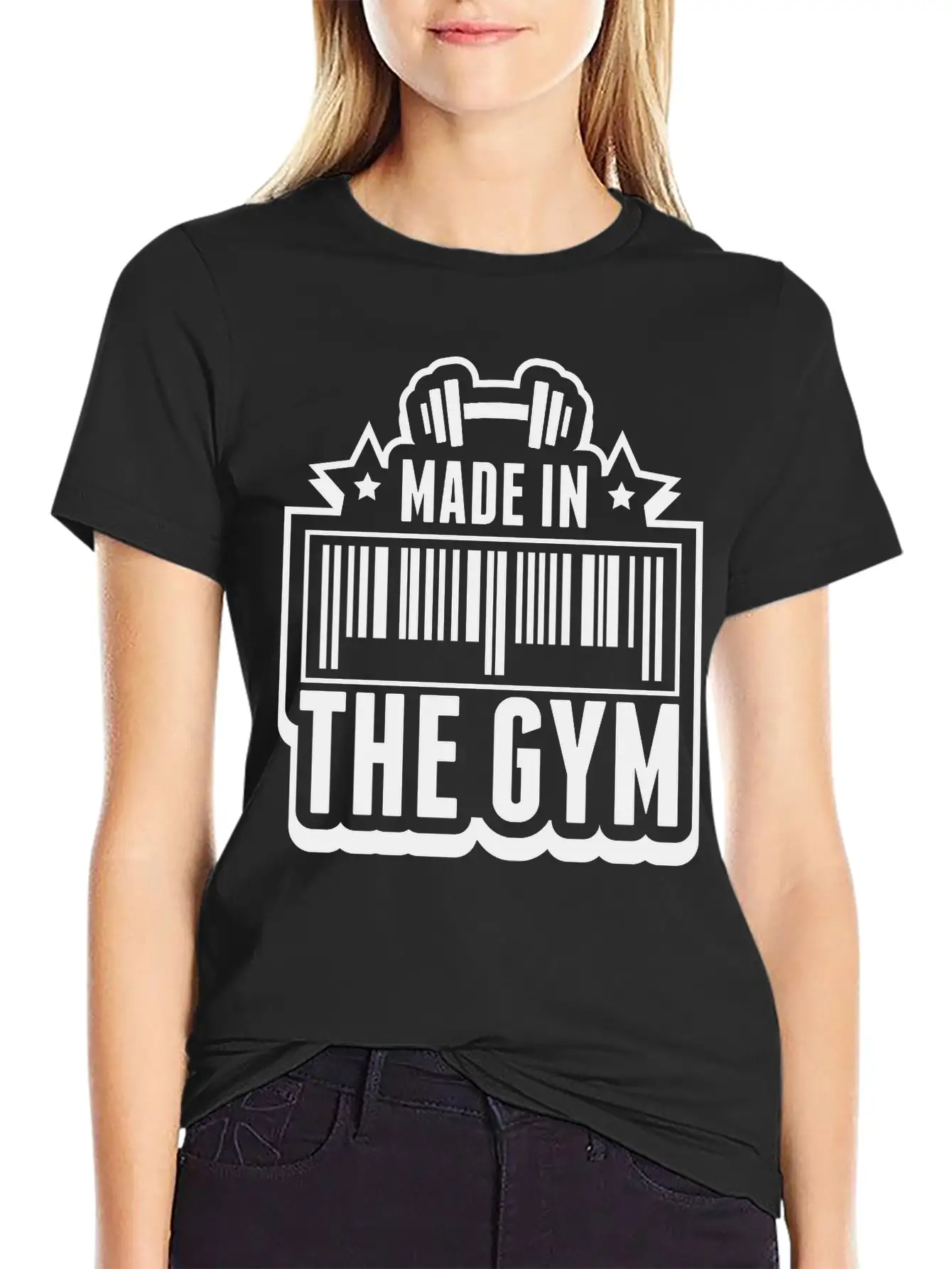 Made_in_the_gym_va1 Unisex Casual T-Shirt – Clean Design For Daily Comfort