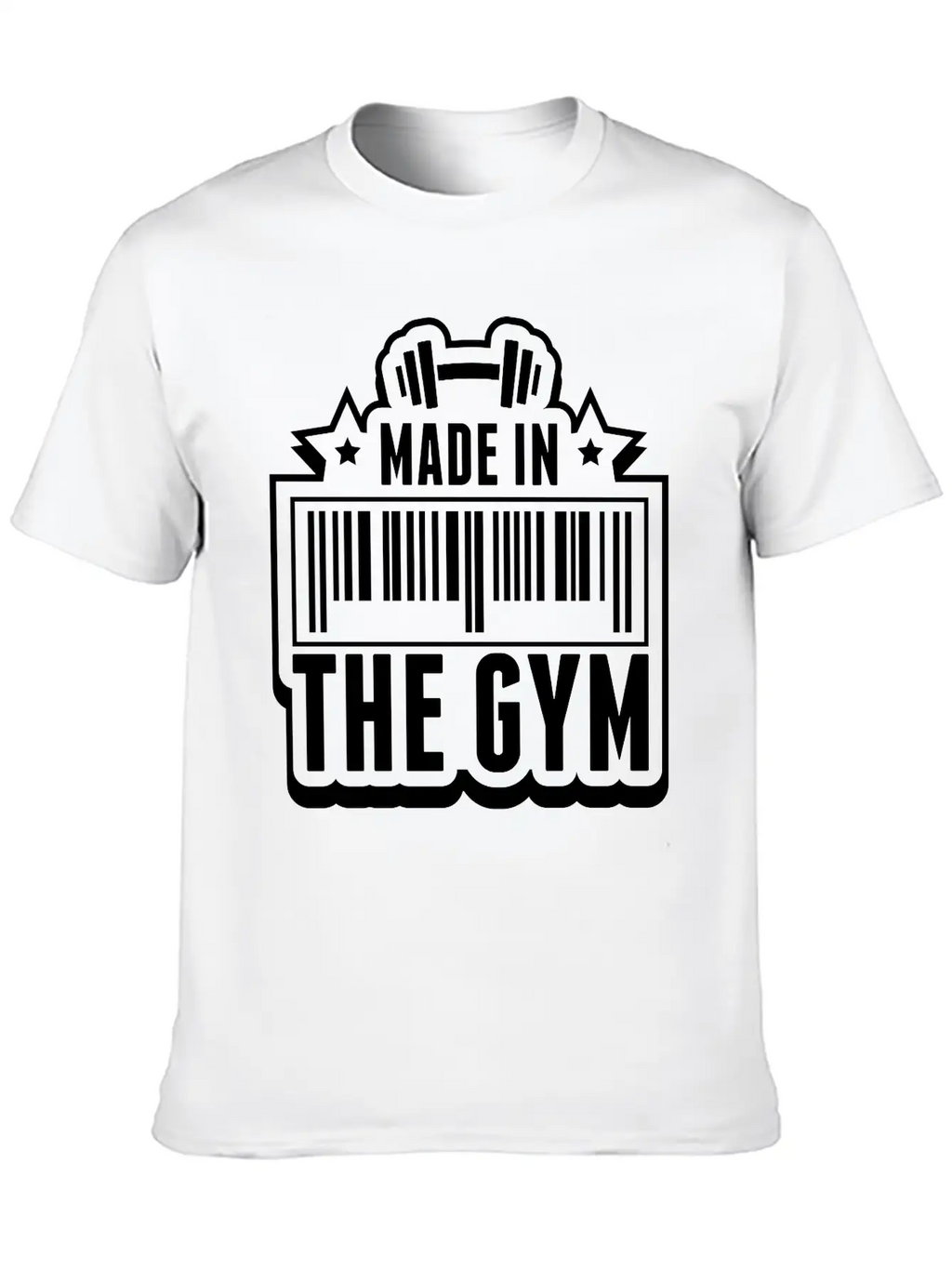 Made_in_the_gym_va1 Unisex Casual T-Shirt – Clean Design For Daily Comfort