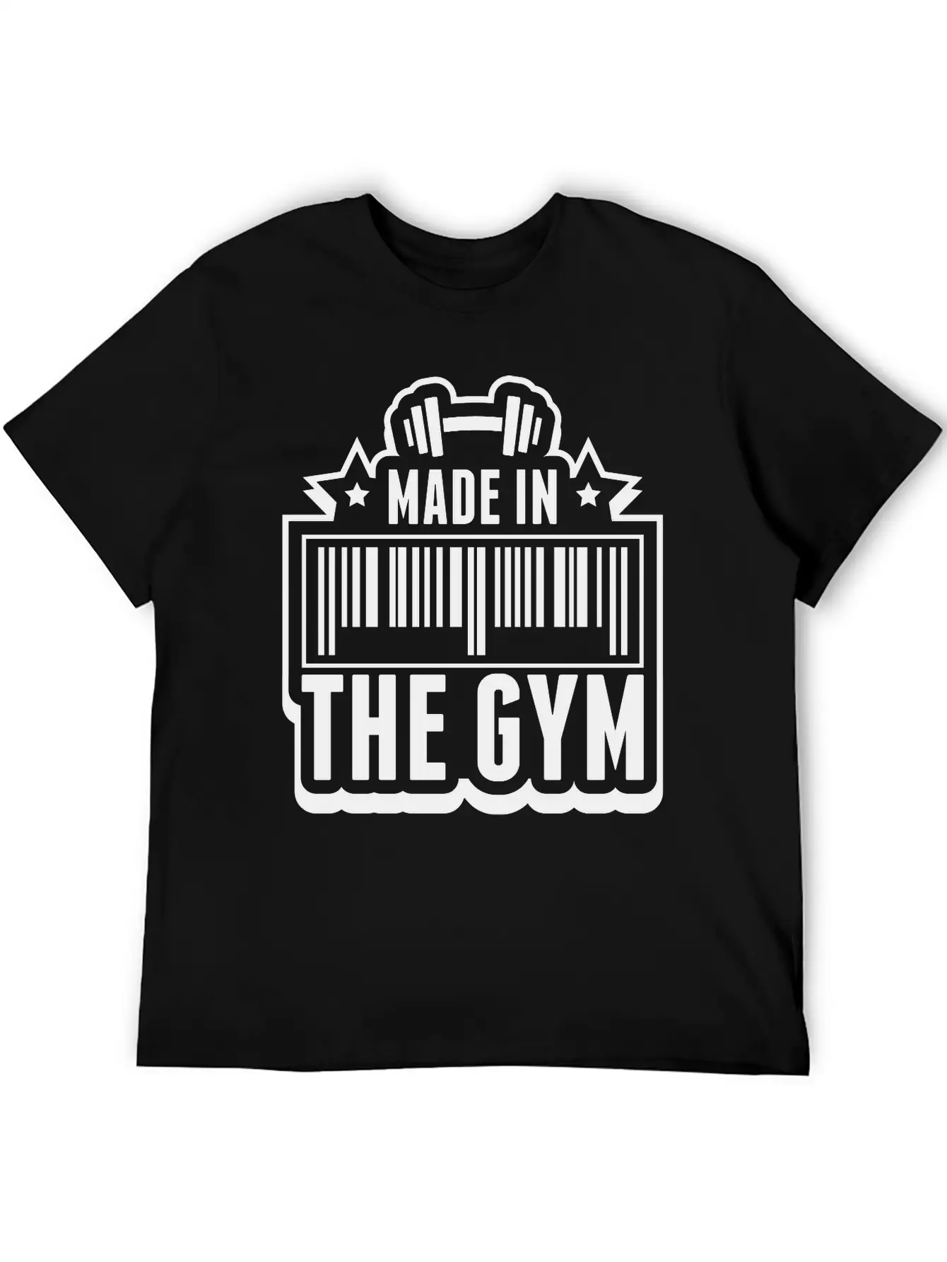 Made_in_the_gym_va1 Unisex Casual T-Shirt – Clean Design For Daily Comfort
