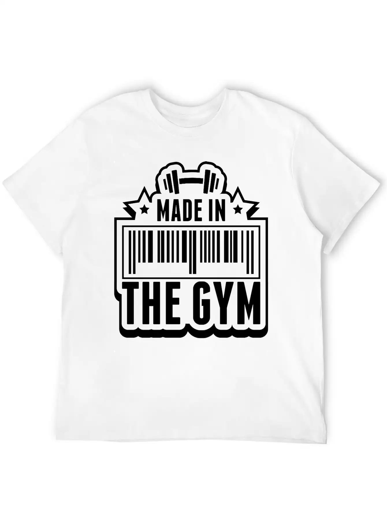 Made_in_the_gym_va1 Unisex Casual T-Shirt – Clean Design For Daily Comfort