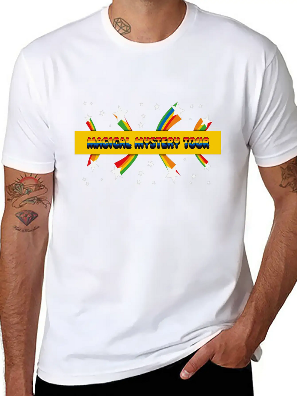 Magical Mystery Tour Logo Essential Cotton Tee For Daily Outfits – Unisex Style