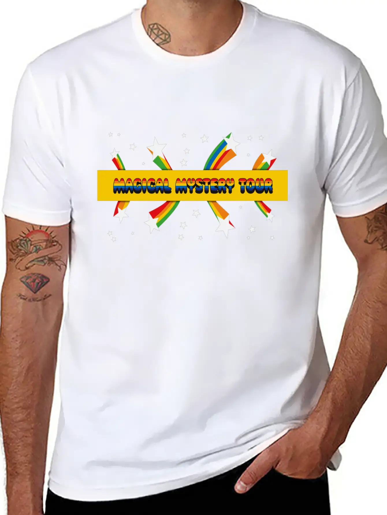 Magical Mystery Tour Logo Essential Cotton Tee For Daily Outfits – Unisex Style