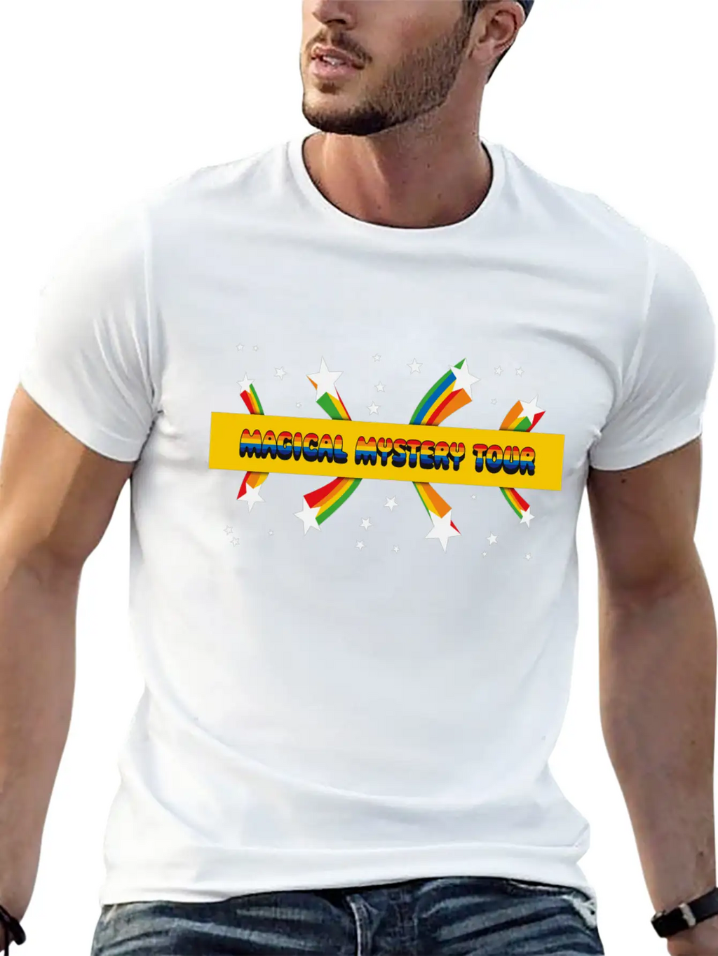 Magical Mystery Tour Logo Essential Cotton Tee For Daily Outfits – Unisex Style