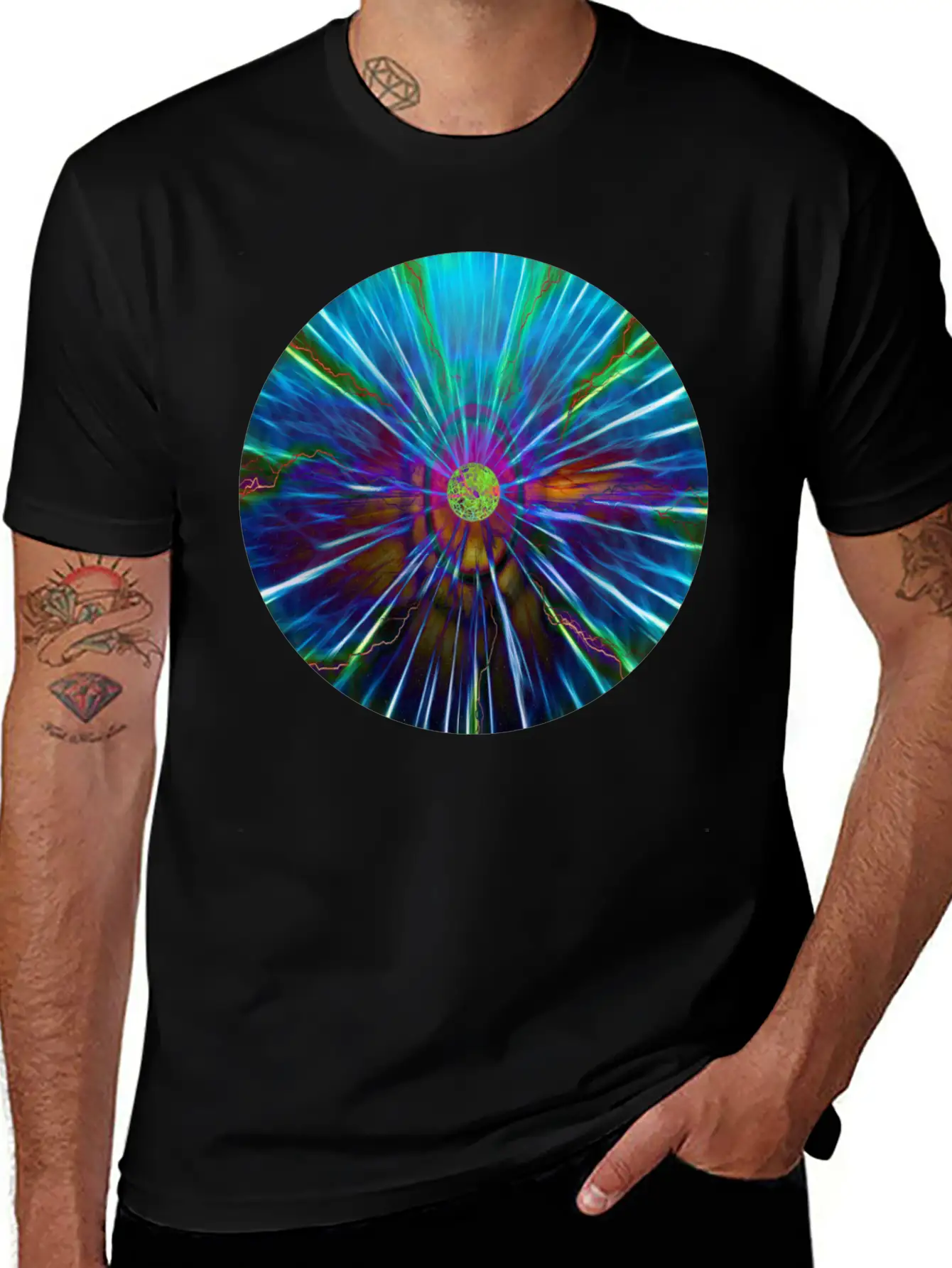 Magnetic Field Sphere Stylish Everyday T-Shirt – Unisex Basic Cotton Tee