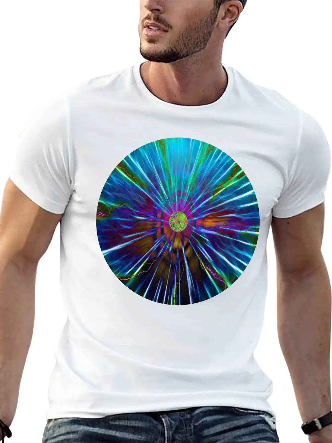 Magnetic Field Sphere Stylish Everyday T-Shirt – Unisex Basic Cotton Tee