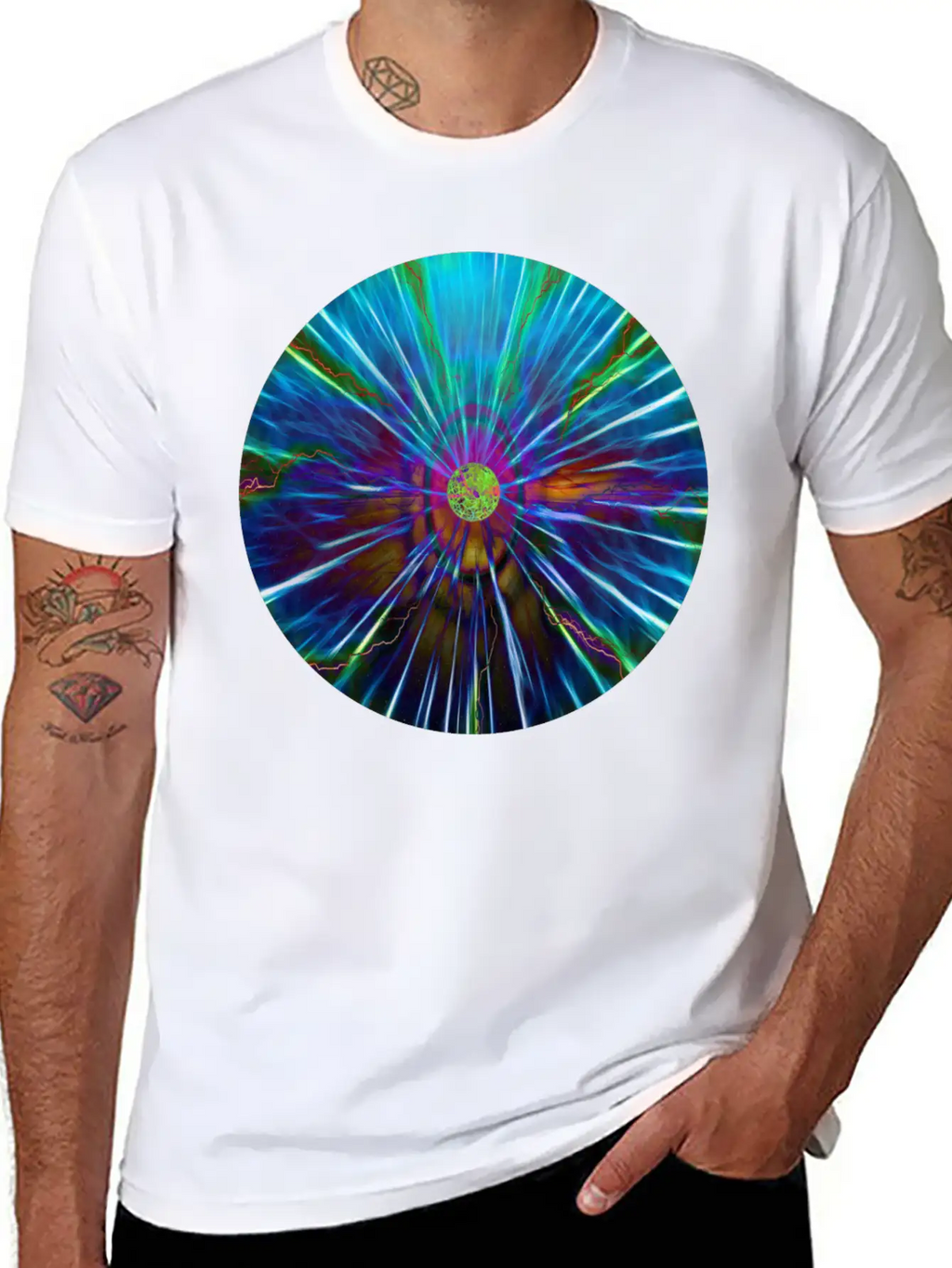 Magnetic Field Sphere Stylish Everyday T-Shirt – Unisex Basic Cotton Tee