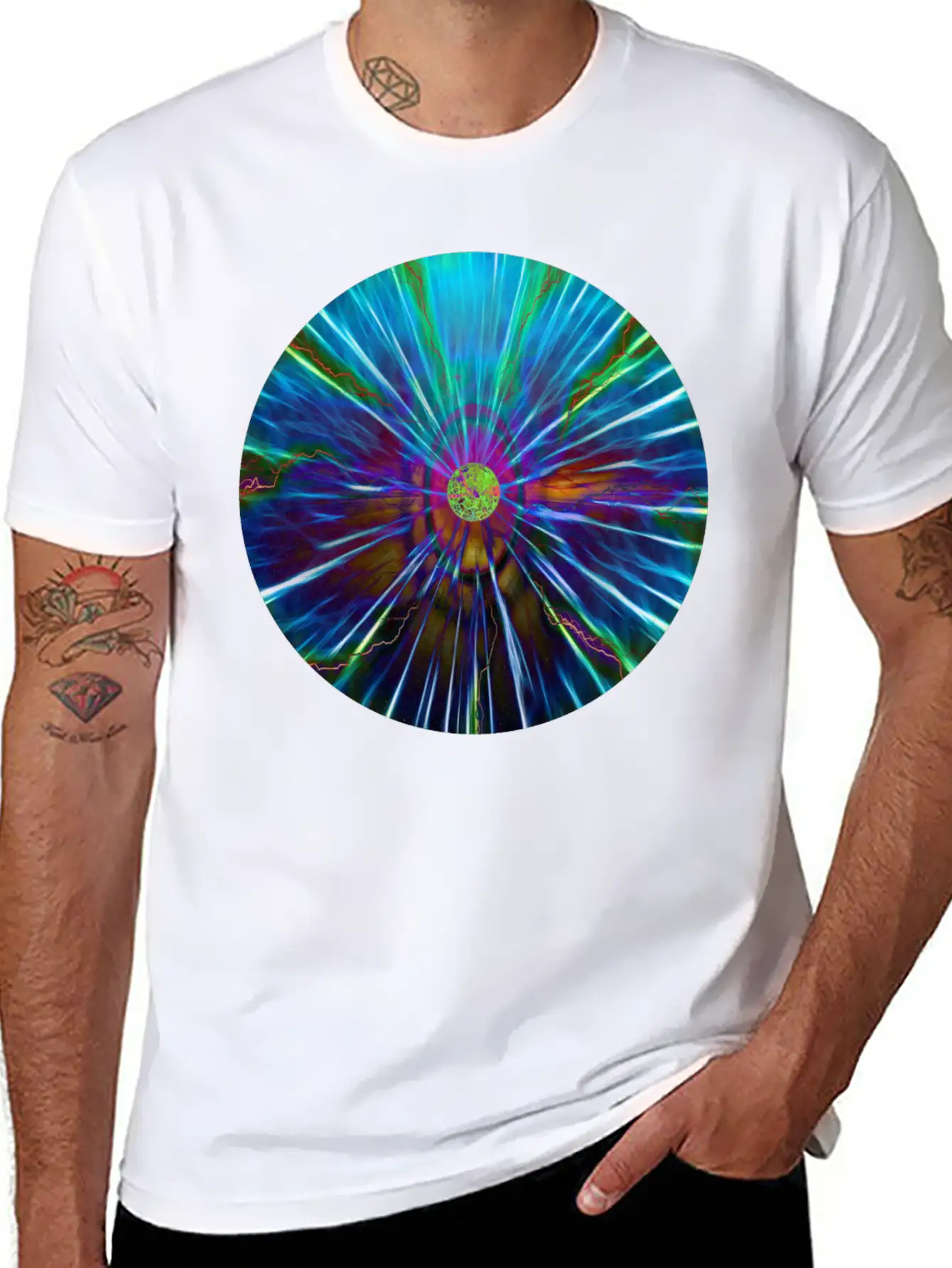Magnetic Field Sphere Stylish Everyday T-Shirt – Unisex Basic Cotton Tee