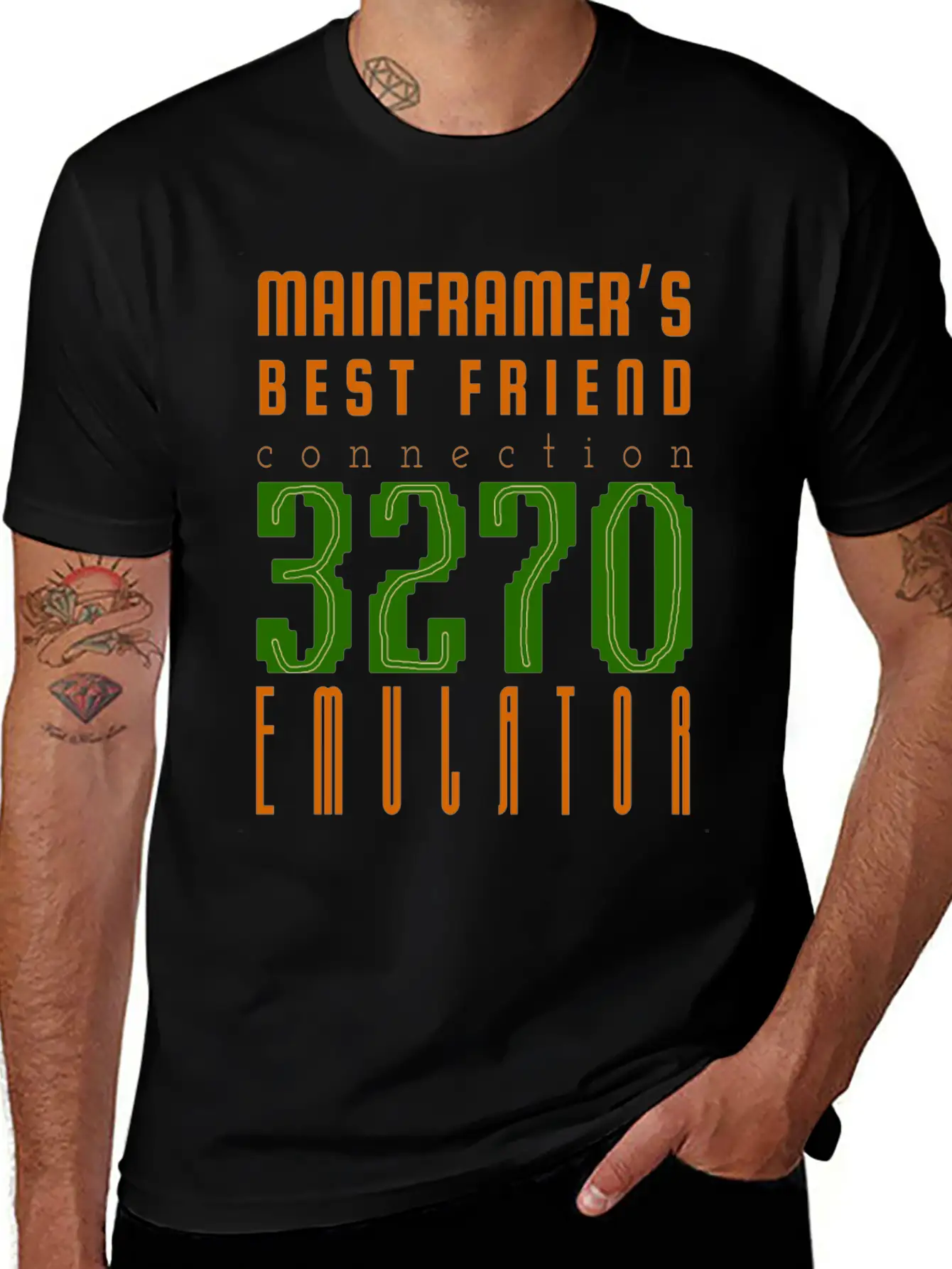 Mainframe Computer 3270 Emulator Casual Graphic T-Shirt – Simple And Comfortable Daily Wear