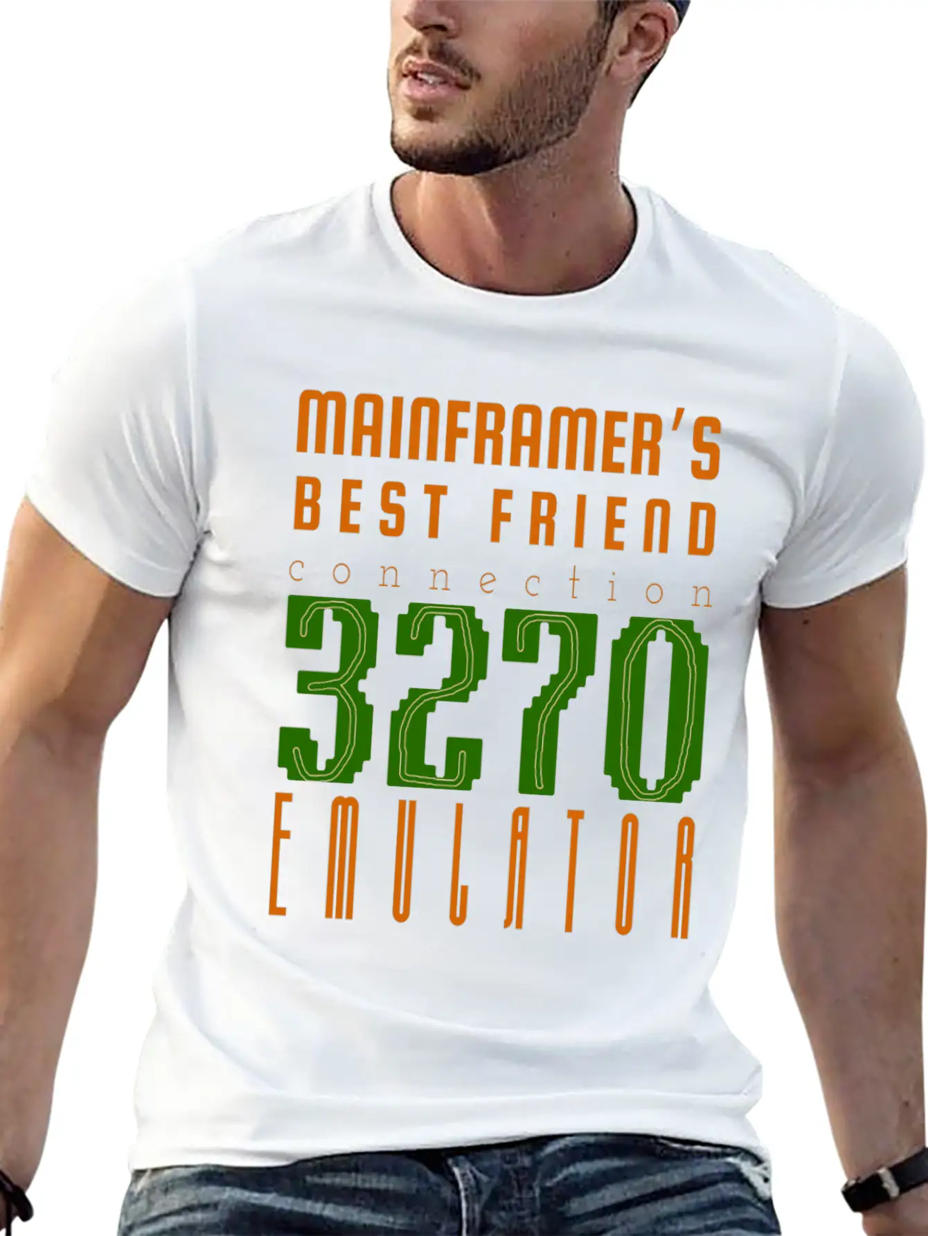 Mainframe Computer 3270 Emulator Casual Graphic T-Shirt – Simple And Comfortable Daily Wear