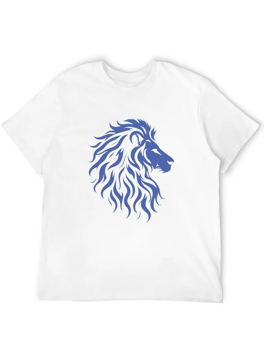Majestic Lion Head Silhouette Classic Fit Graphic Tee For Daily Comfort – Unisex Cotton Shirt